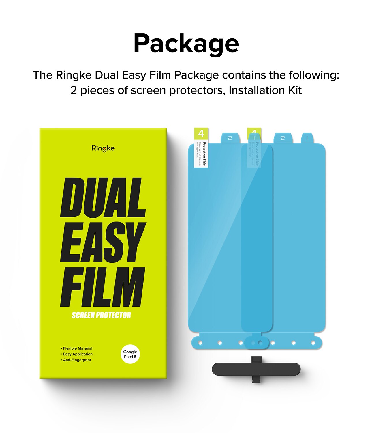 Dual Easy Screen Protector (2 pièces) Google Pixel 8