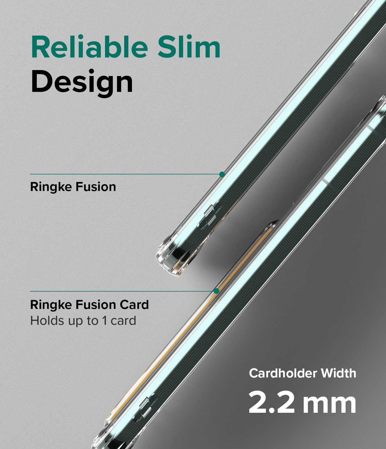 Coque Fusion Card Samsung Galaxy S22 Plus Clear