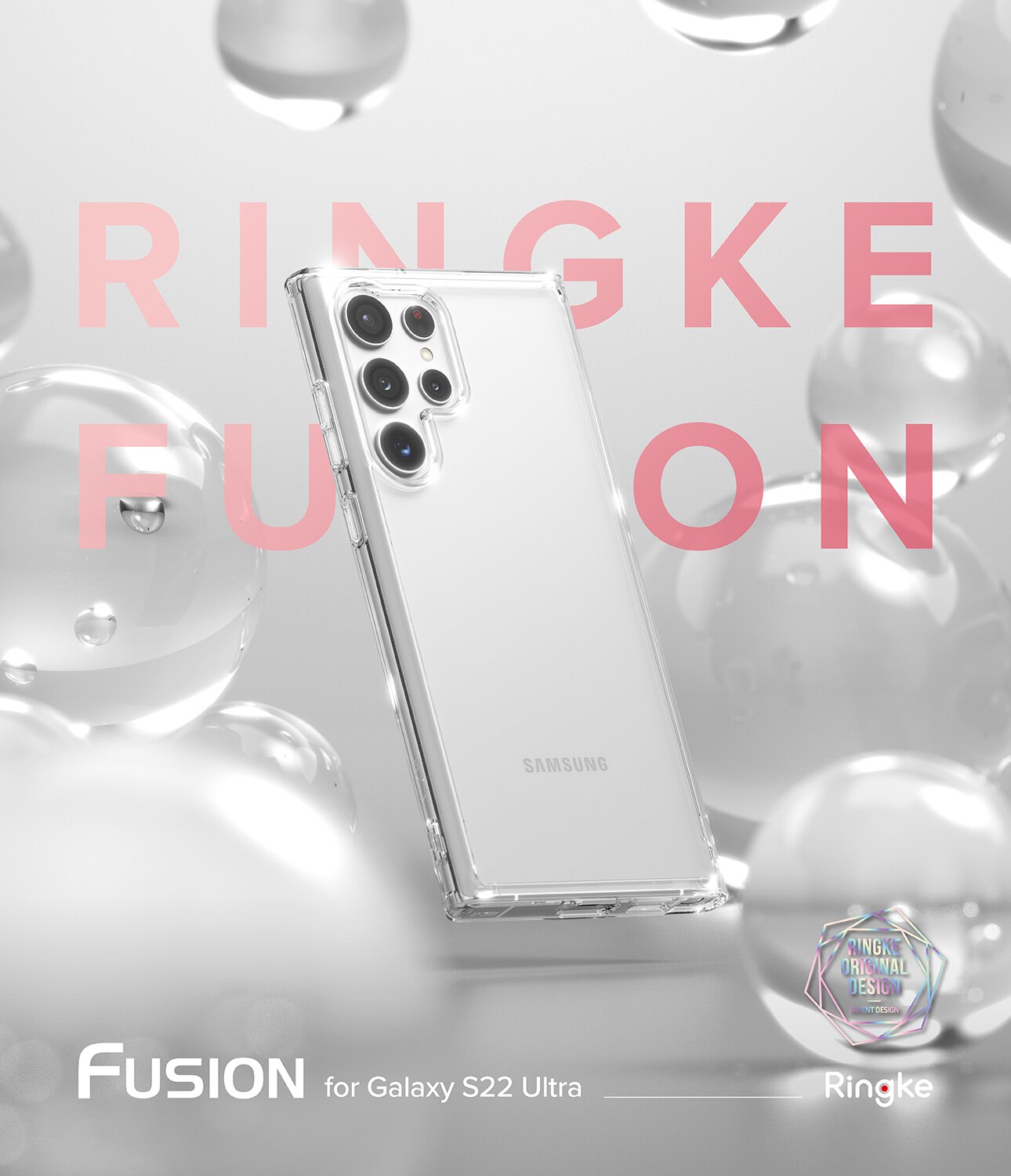 Coque Fusion Samsung Galaxy S22 Ultra, Transparent