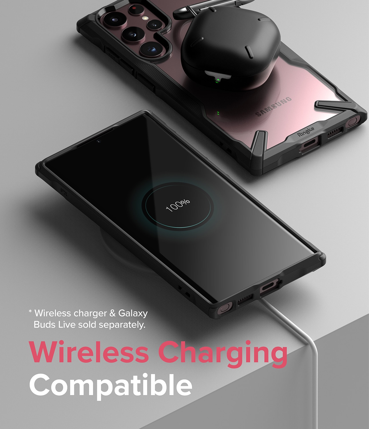 Coque Fusion X Samsung Galaxy S22 Ultra, Noir