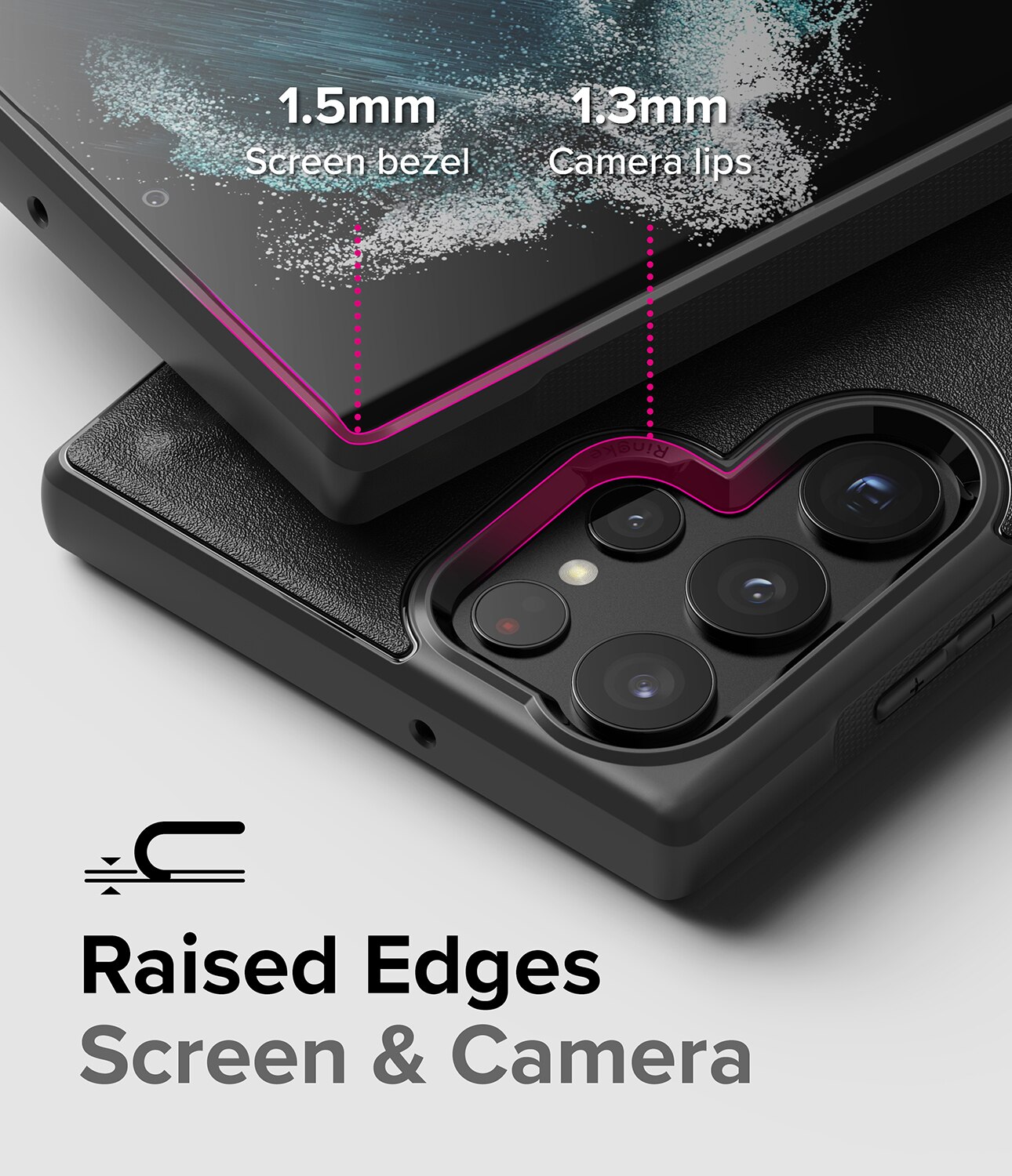 Coque Onyx Samsung Galaxy S22 Ultra, Noir