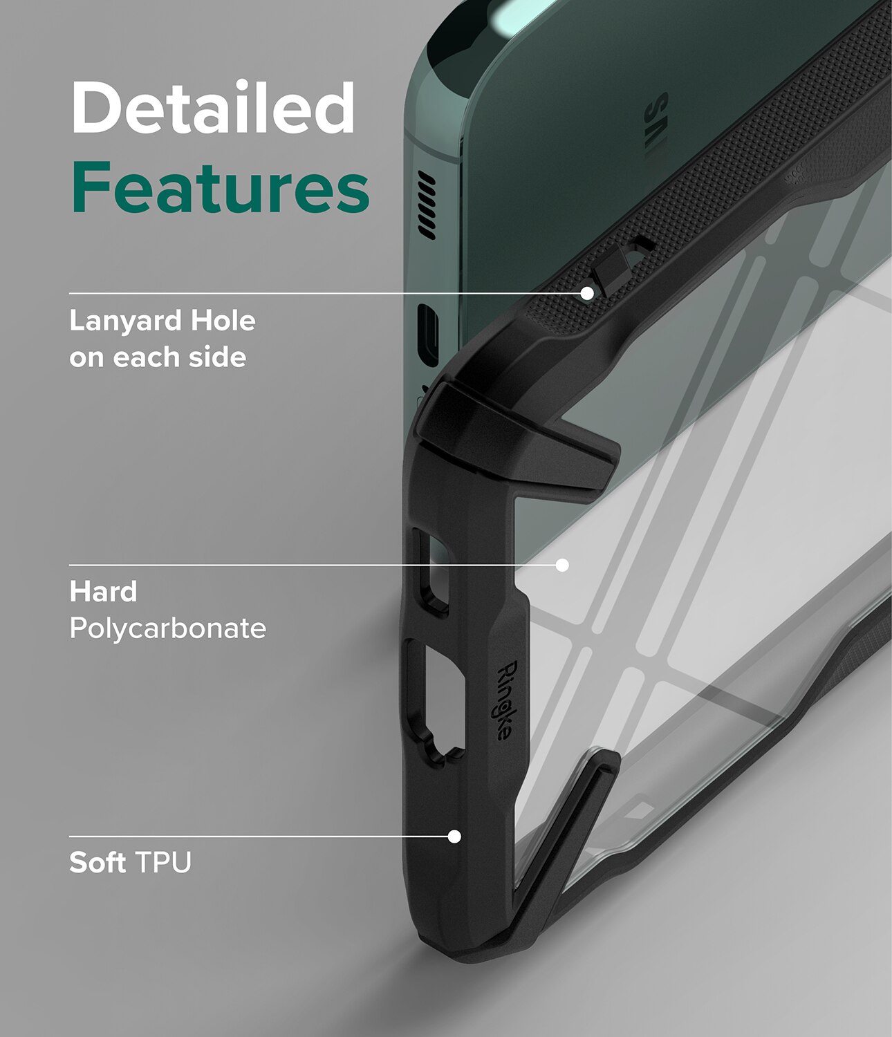 Coque Fusion X Samsung Galaxy S22 Plus, Noir