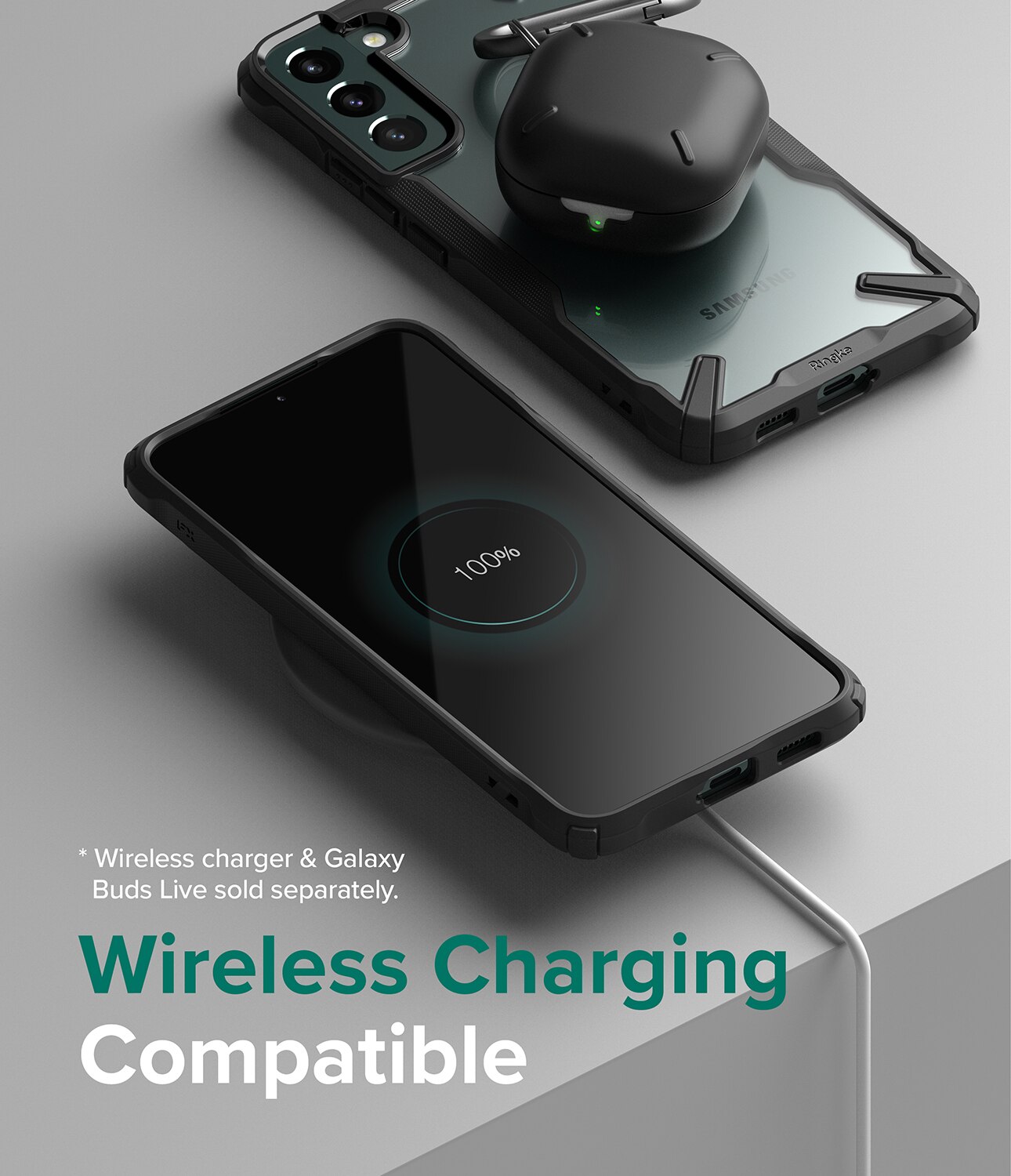 Coque Fusion X Samsung Galaxy S22 Plus, Noir