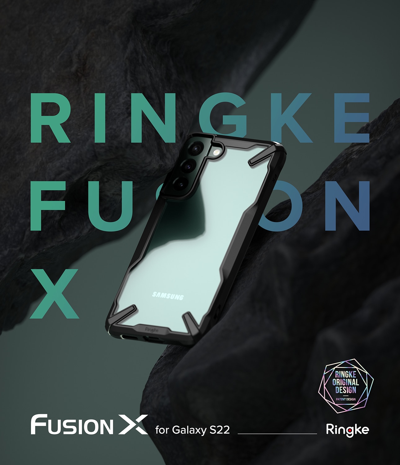 Coque Fusion X Samsung Galaxy S22 Plus, Noir