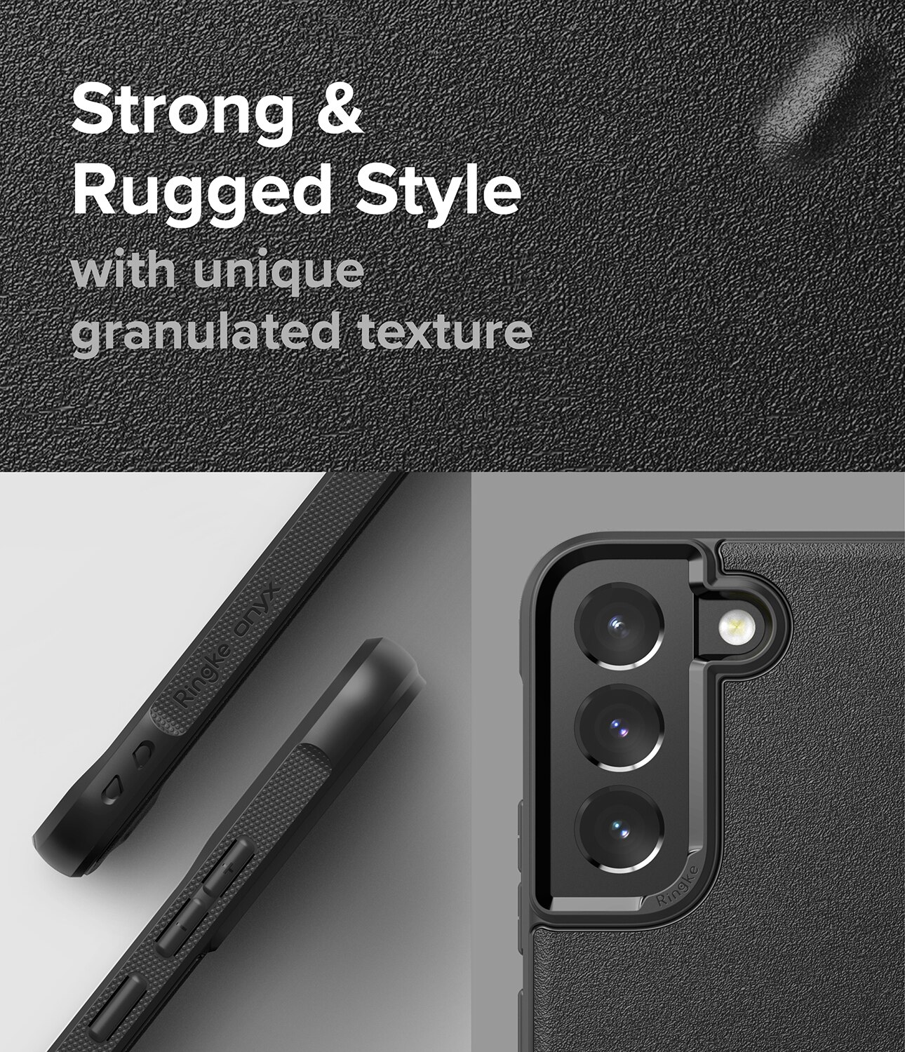Coque Onyx Samsung Galaxy S22, Noir