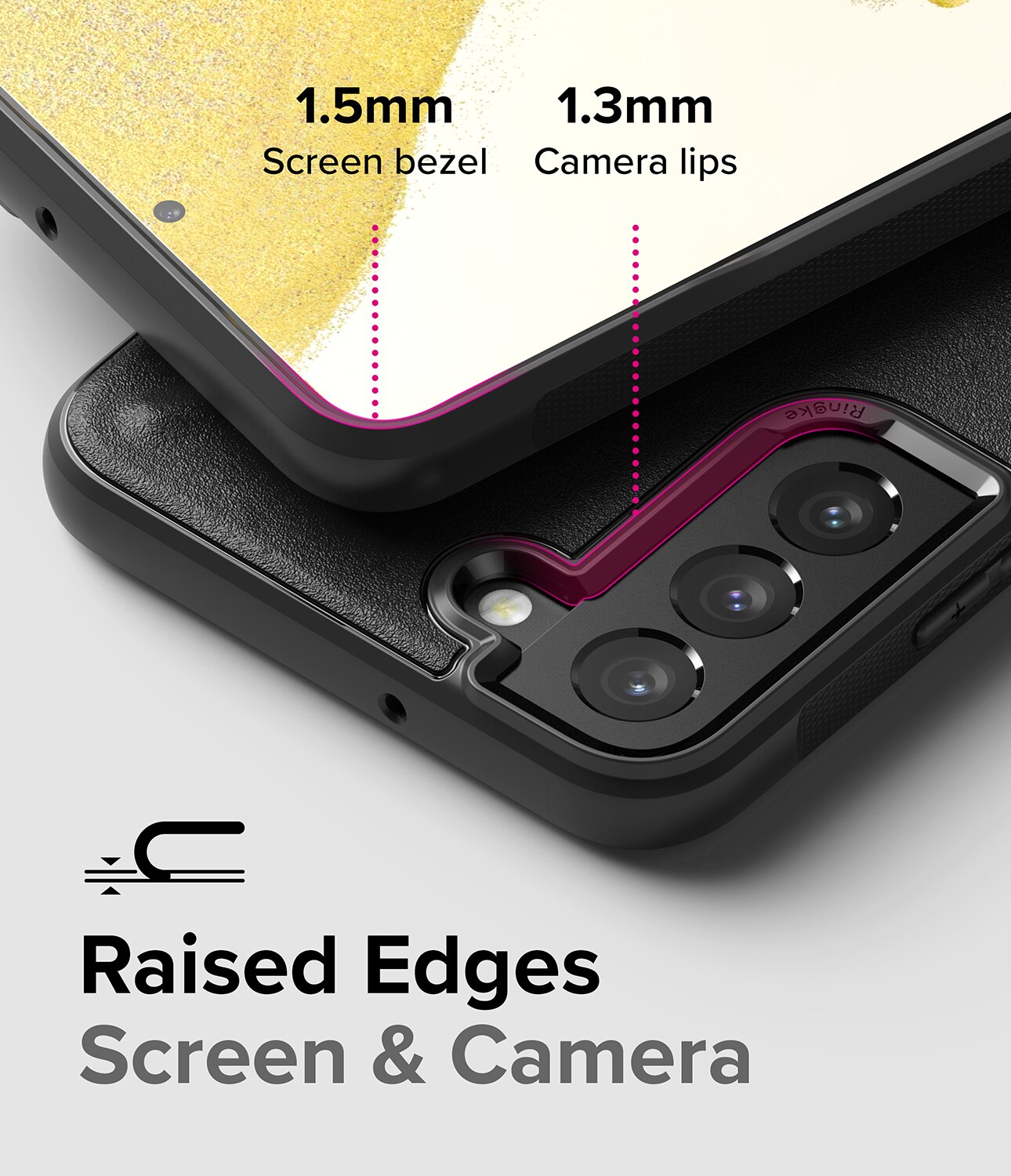 Coque Onyx Samsung Galaxy S22, Noir