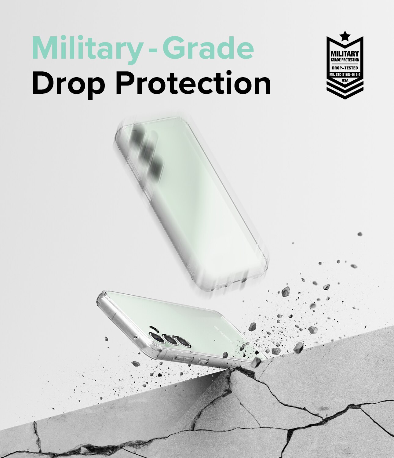 Coque Fusion Samsung Galaxy S23 FE, Transparent