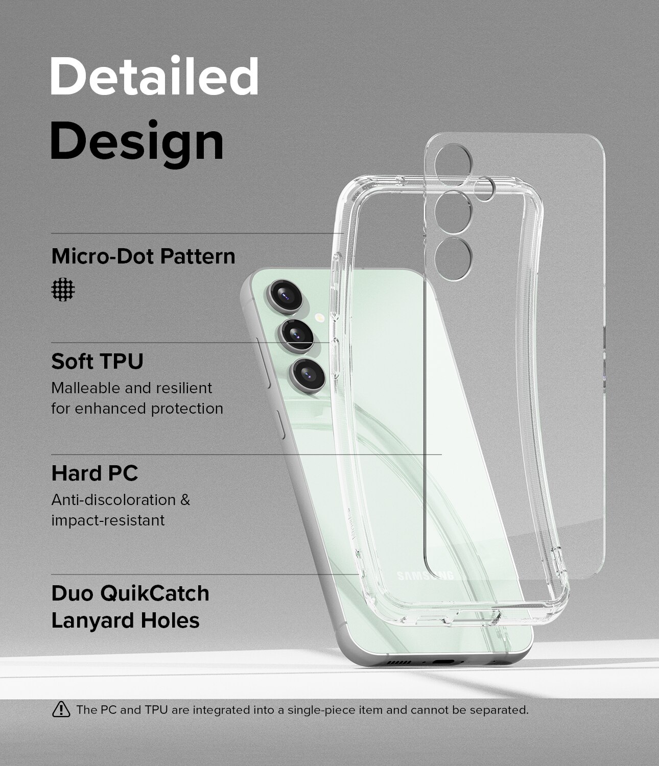 Coque Fusion Samsung Galaxy S23 FE, Transparent