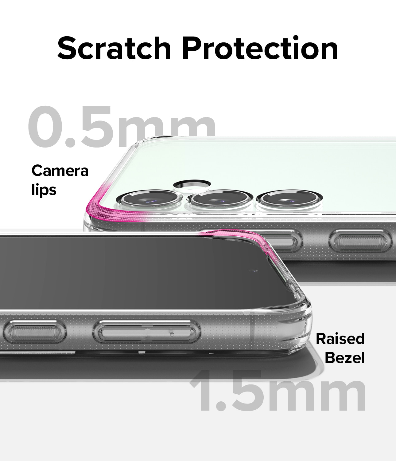 Coque Fusion Samsung Galaxy S23 FE, Transparent