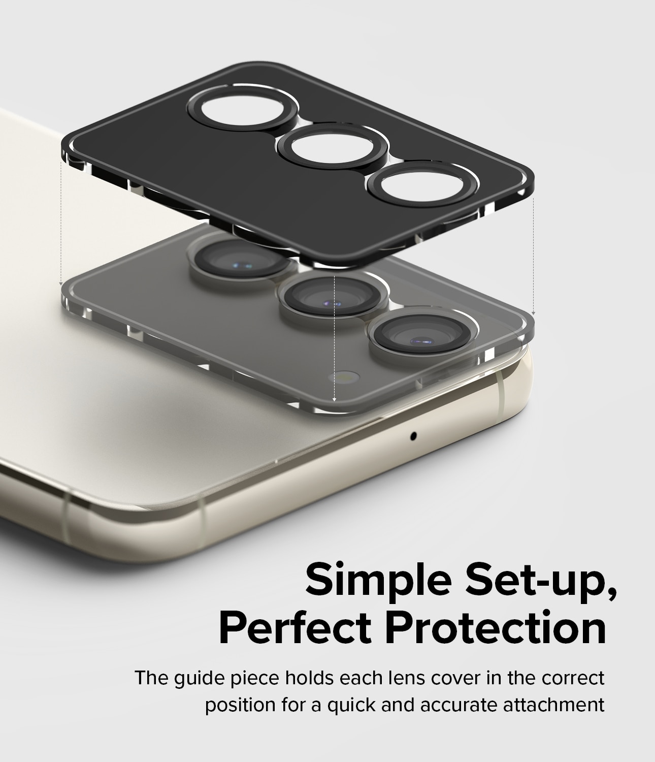 Camera Lens Frame Glass Samsung Galaxy S23/Galaxy S23 Plus Noir