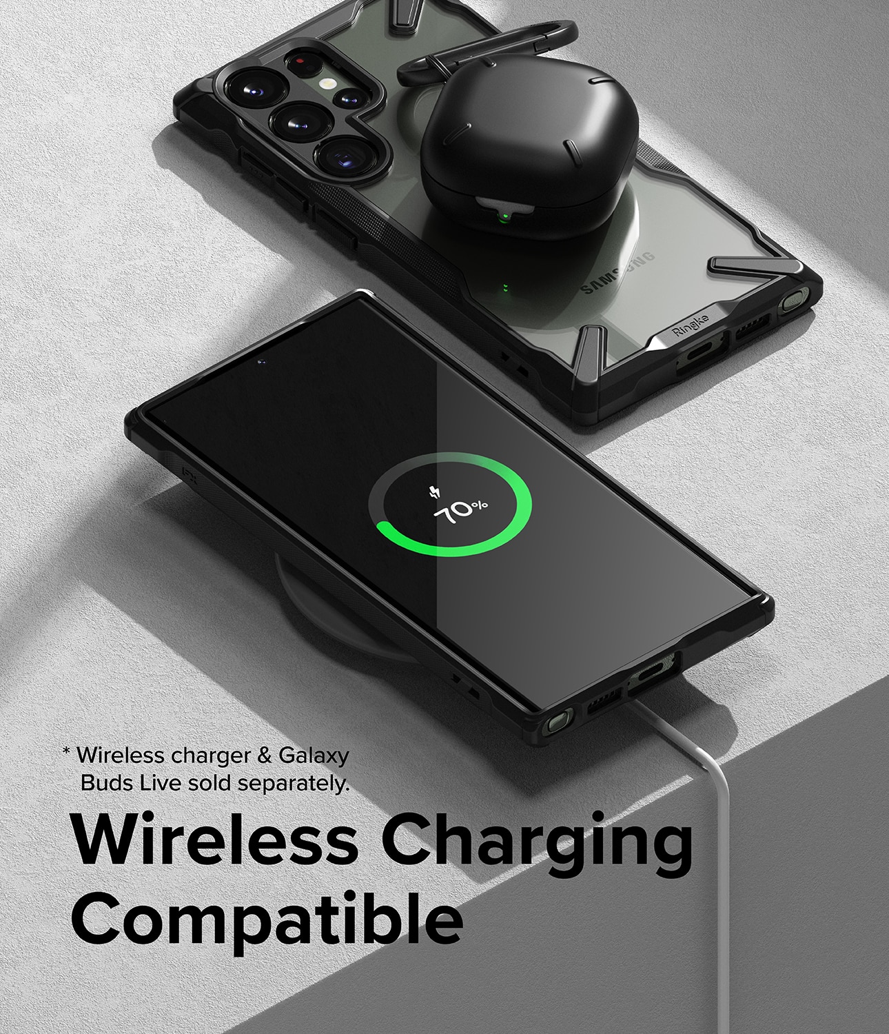 Coque Fusion X Samsung Galaxy S23 Ultra, Noir