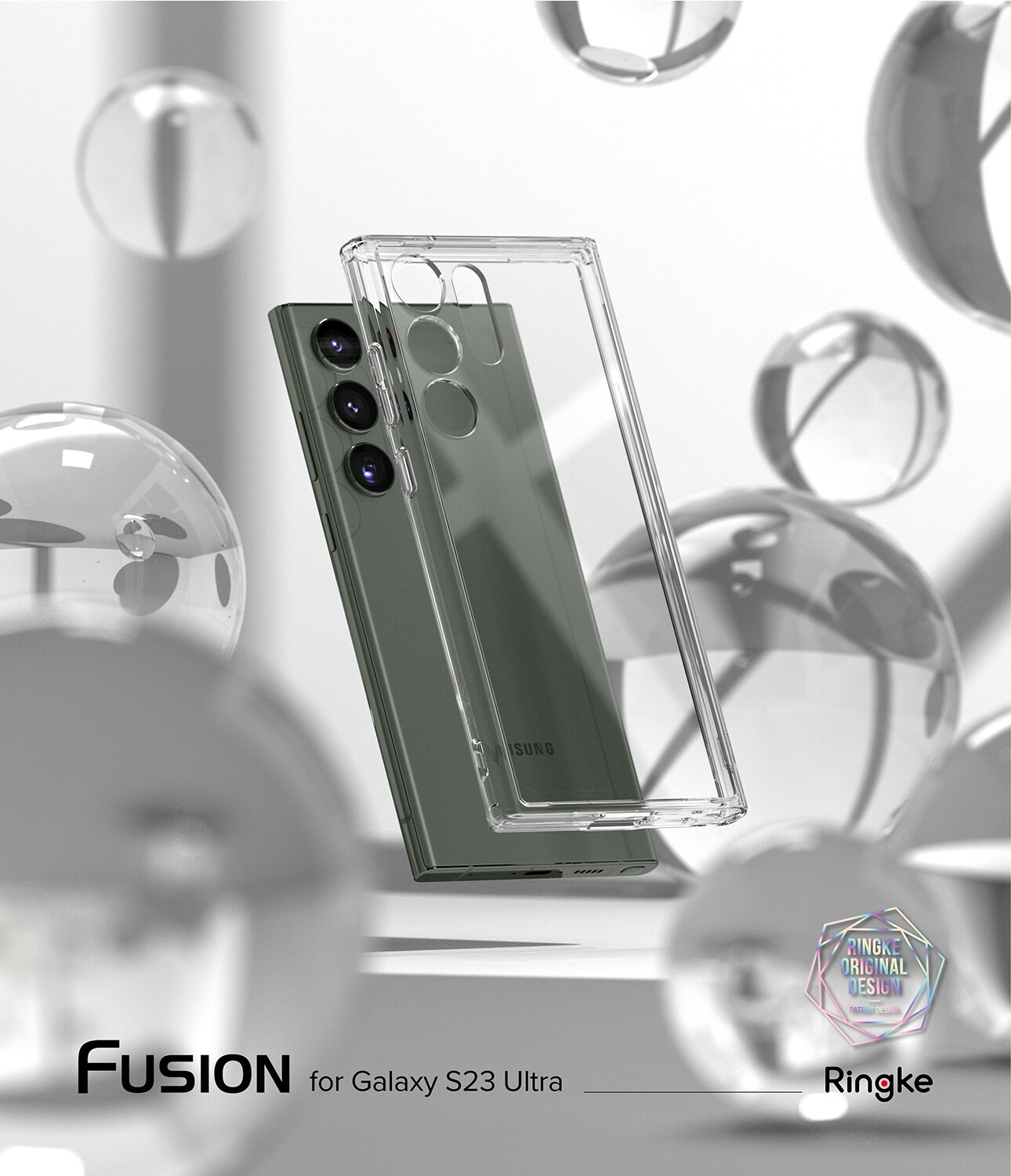 Coque Fusion Samsung Galaxy S23 Ultra, Transparent