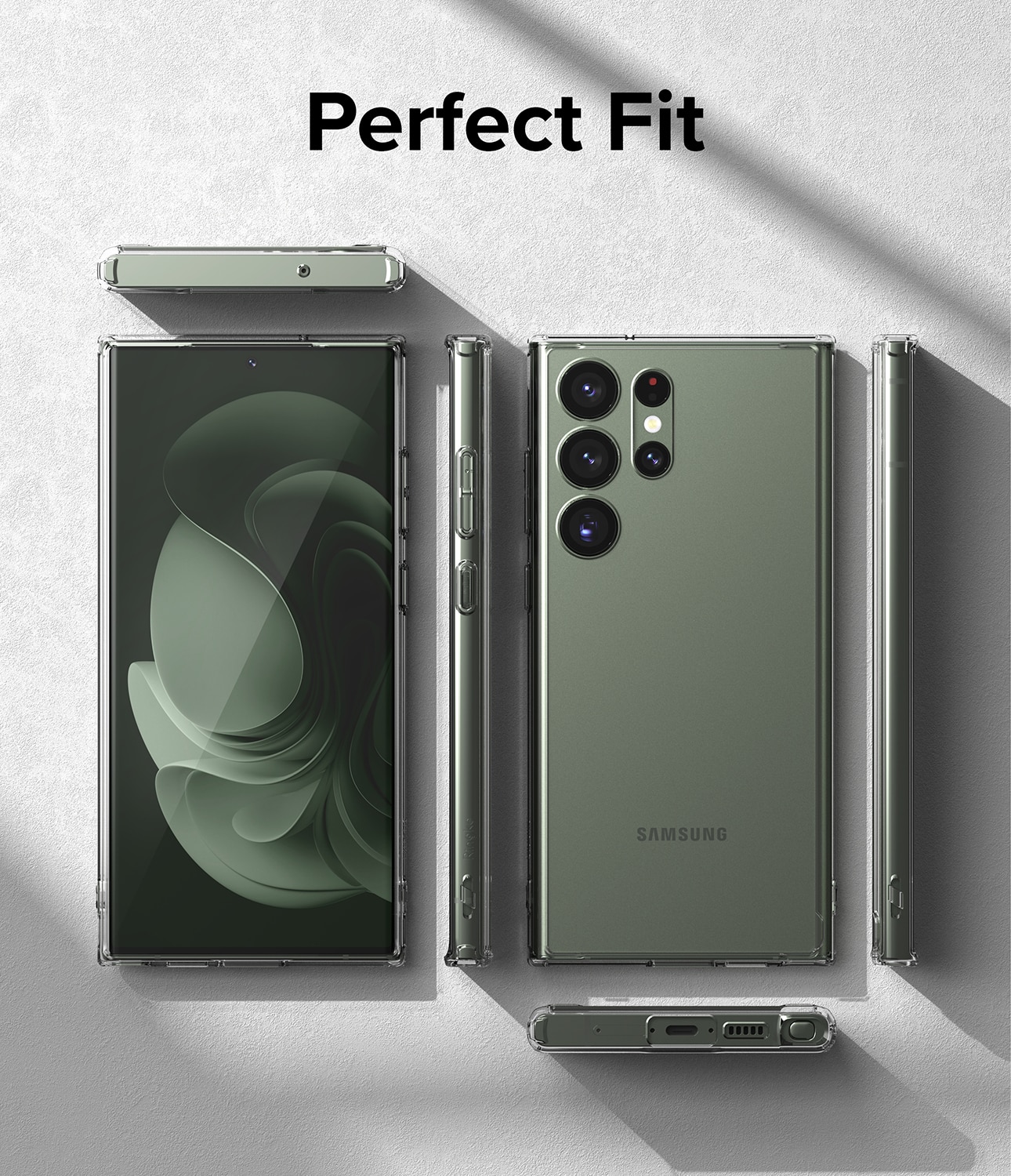 Coque Fusion Samsung Galaxy S23 Ultra, Transparent