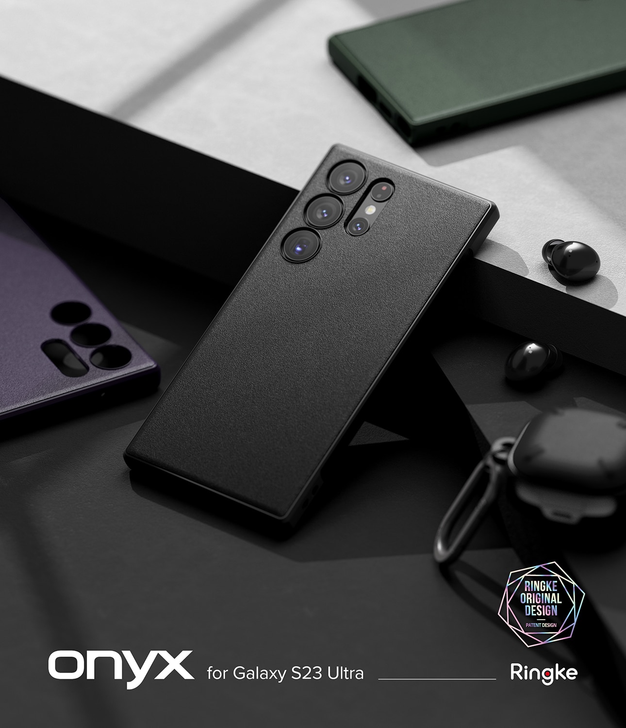 Coque Onyx Samsung Galaxy S23 Ultra, noir
