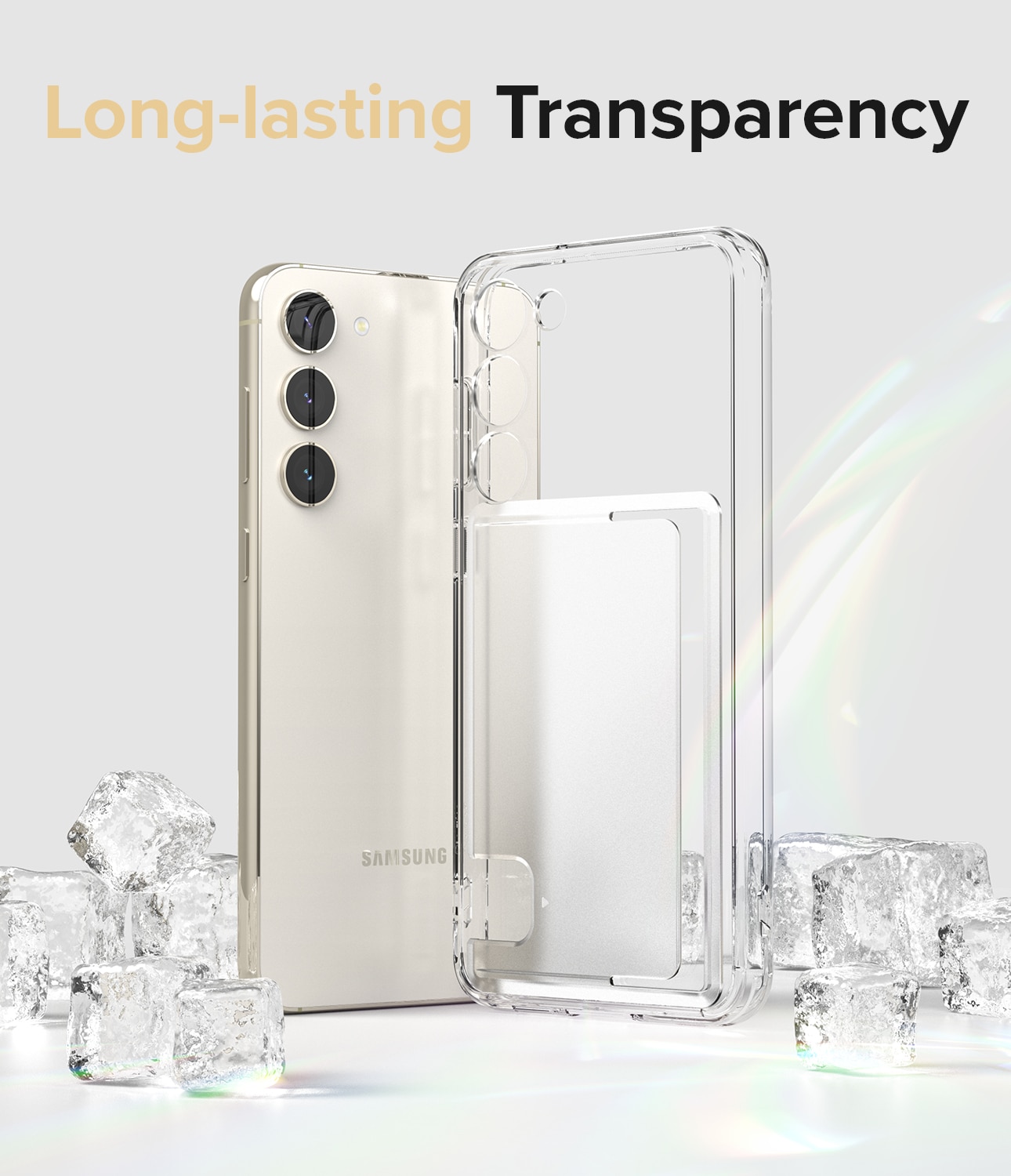 Coque Fusion Card Samsung Galaxy S23, transparent
