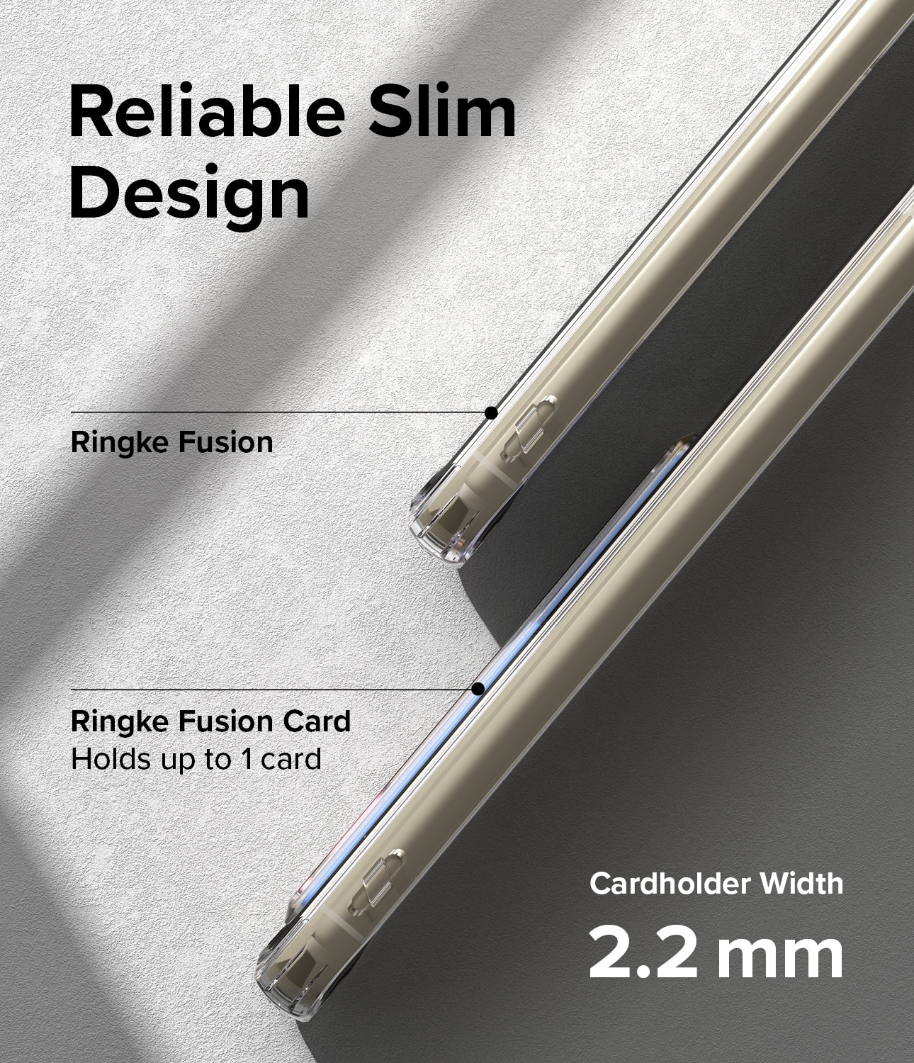 Coque Fusion Card Samsung Galaxy S23, transparent