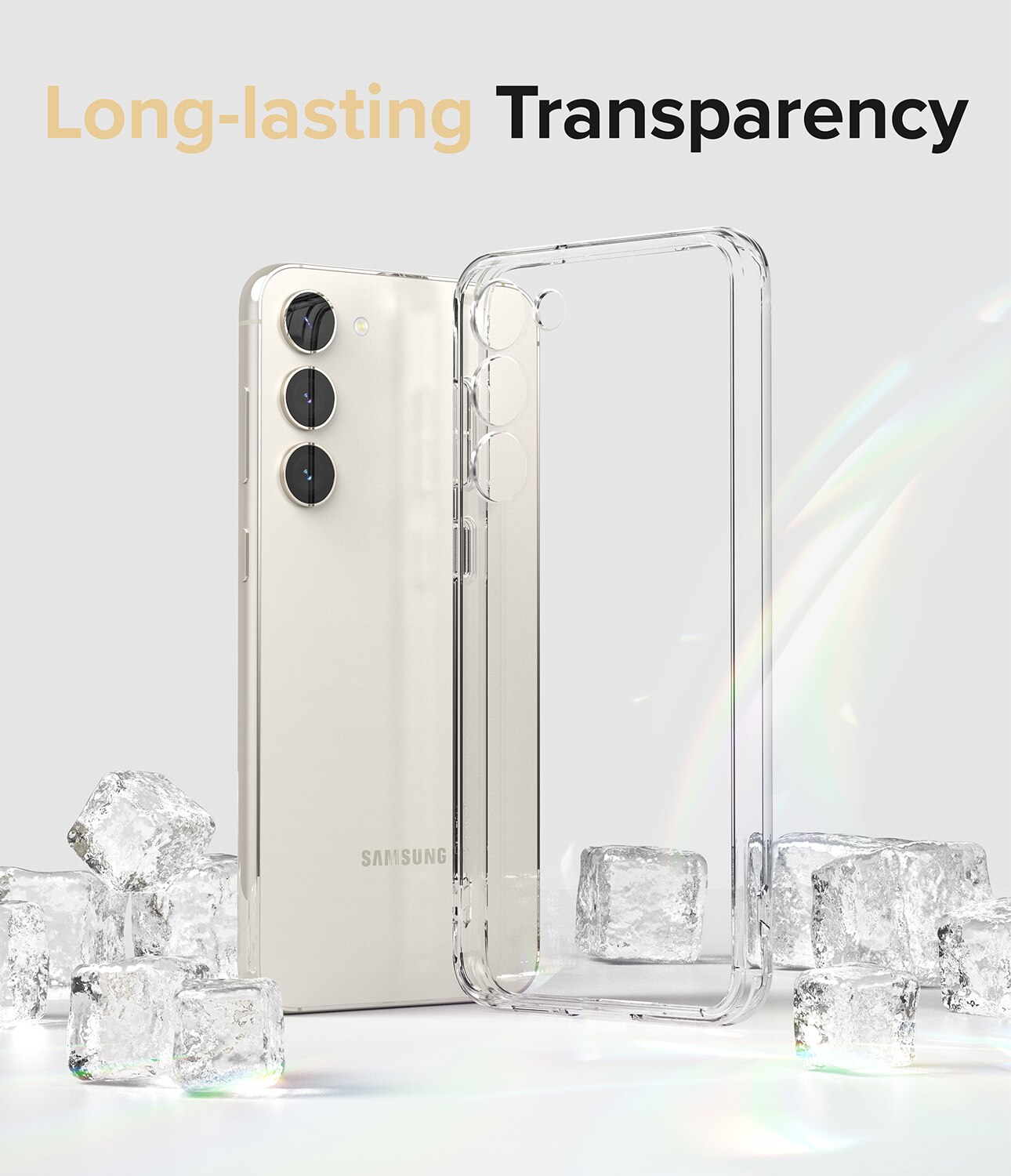 Coque Fusion Samsung Galaxy S23 Plus, Transparent