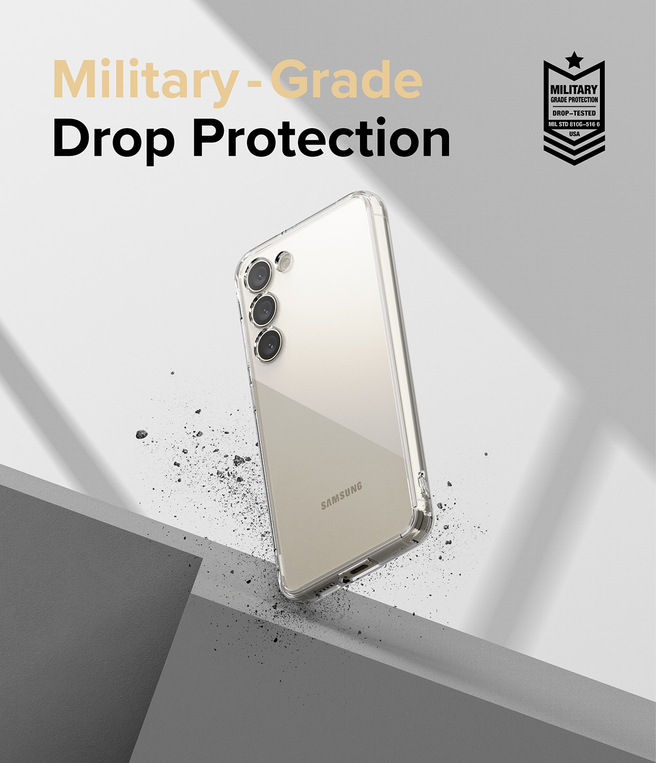 Coque Fusion Samsung Galaxy S23 Plus, Transparent
