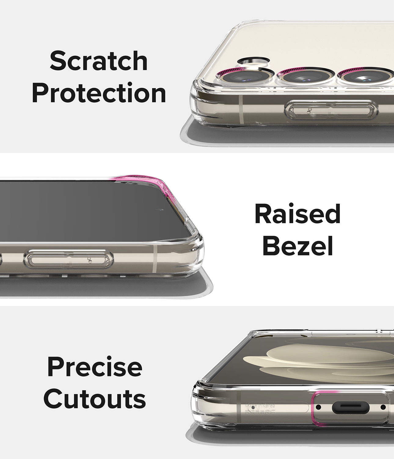 Coque Fusion Samsung Galaxy S23 Plus, Transparent