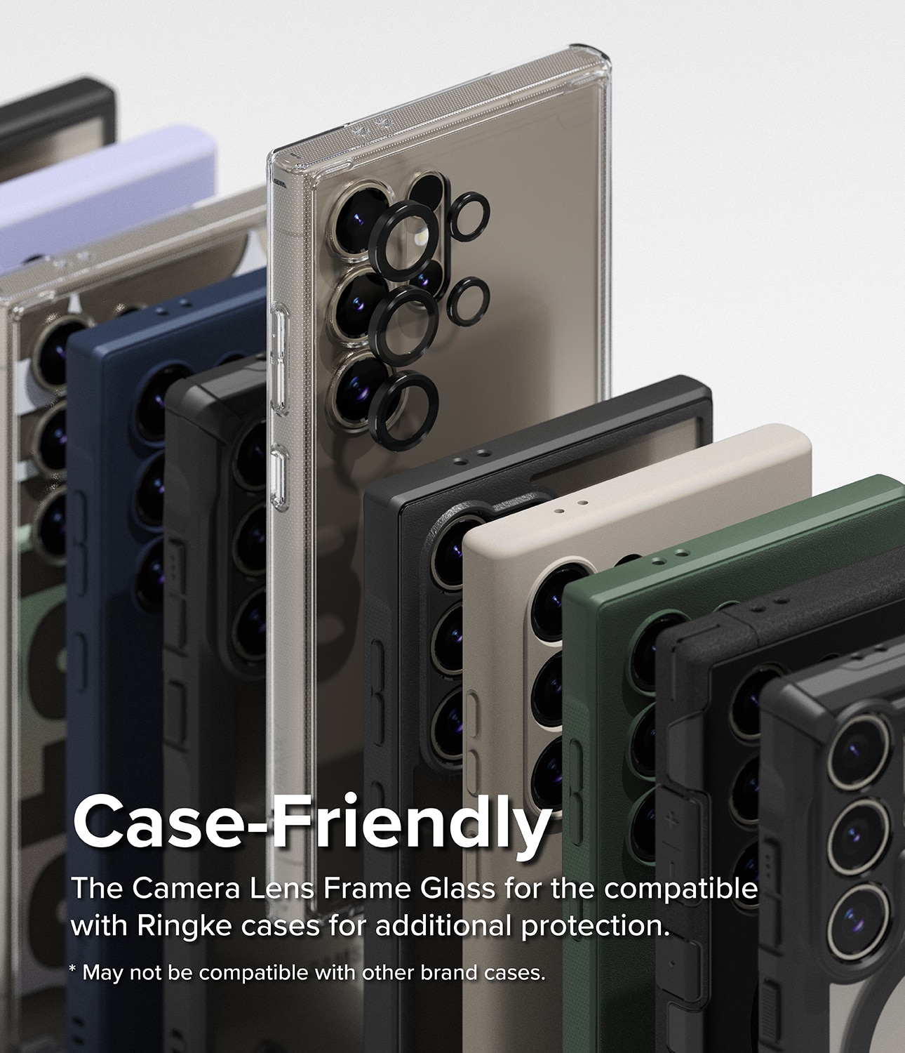 Camera Lens Frame Glass Samsung Galaxy S24 Ultra Noir