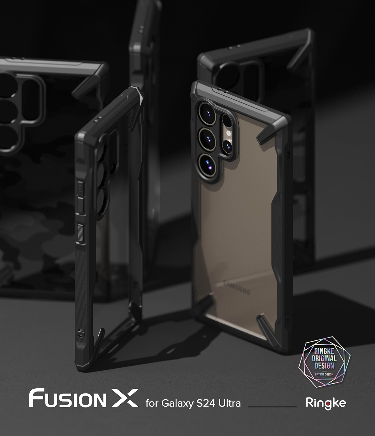 Coque Fusion X Samsung Galaxy S24 Ultra, noir