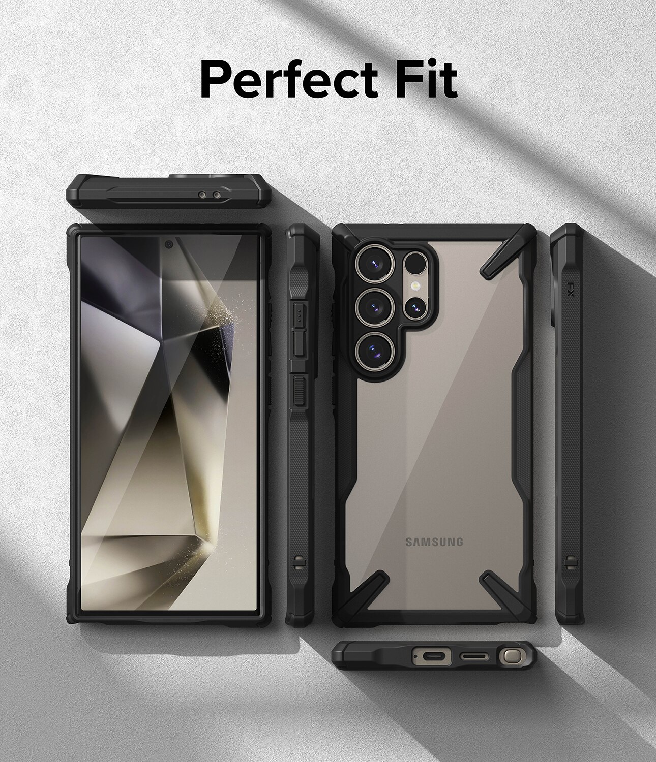 Coque Fusion X Samsung Galaxy S24 Ultra, Noir