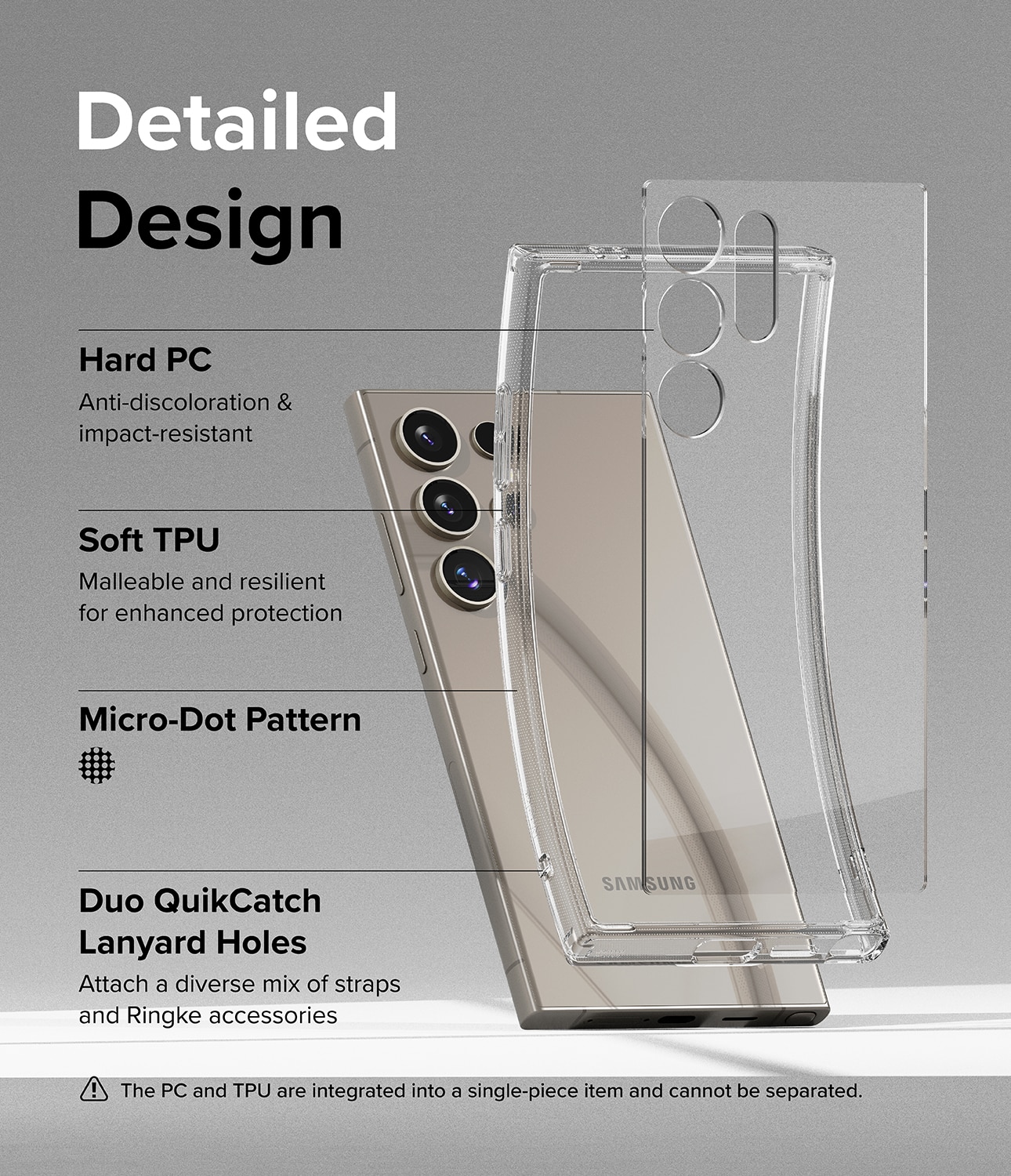 Coque Fusion Samsung Galaxy S24 Ultra, Clear