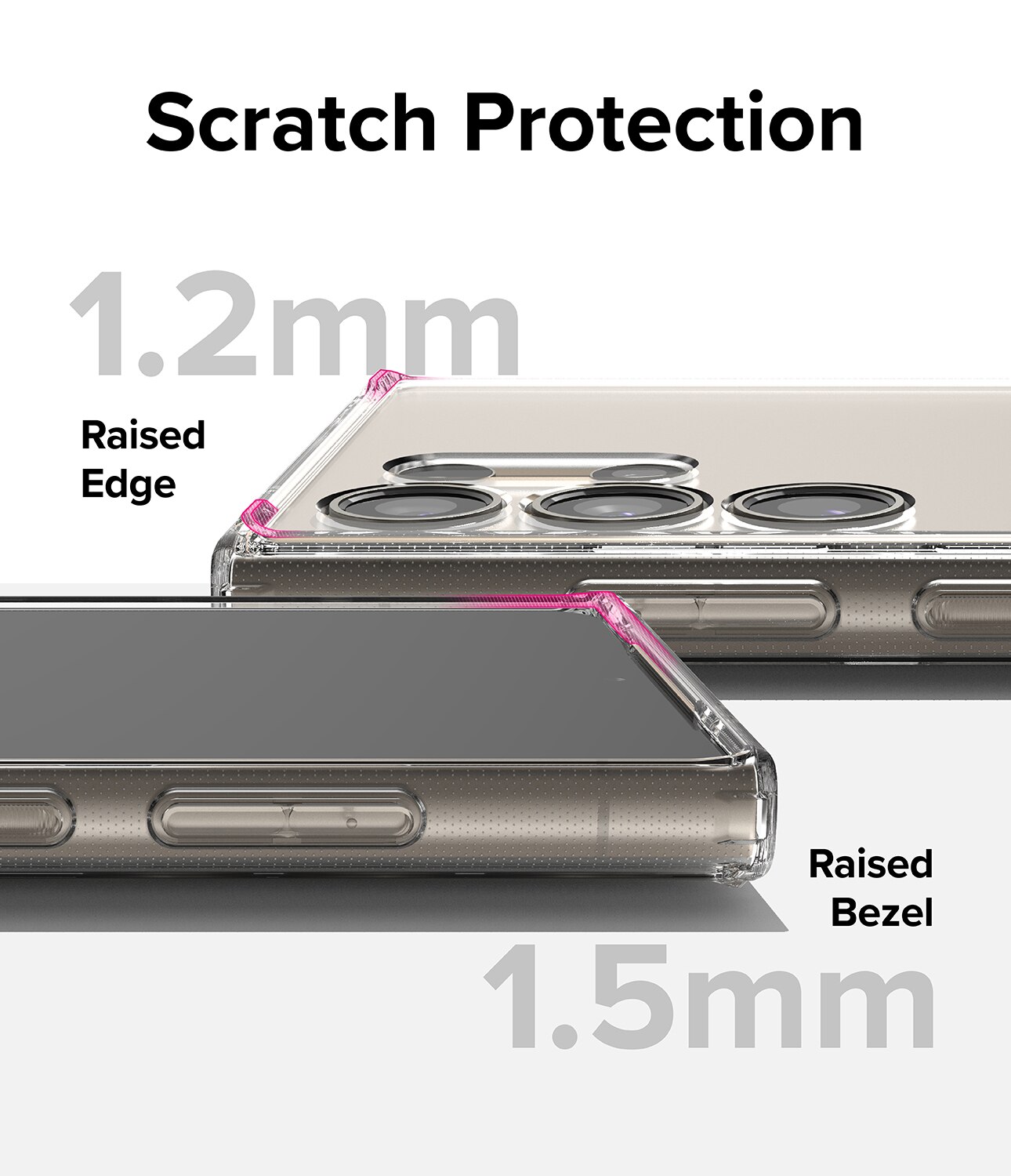 Coque Fusion Samsung Galaxy S24 Ultra, Transparent
