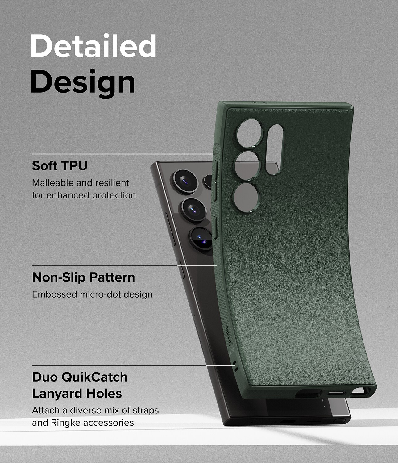 Coque Onyx Samsung Galaxy S24 Ultra, Dark Green