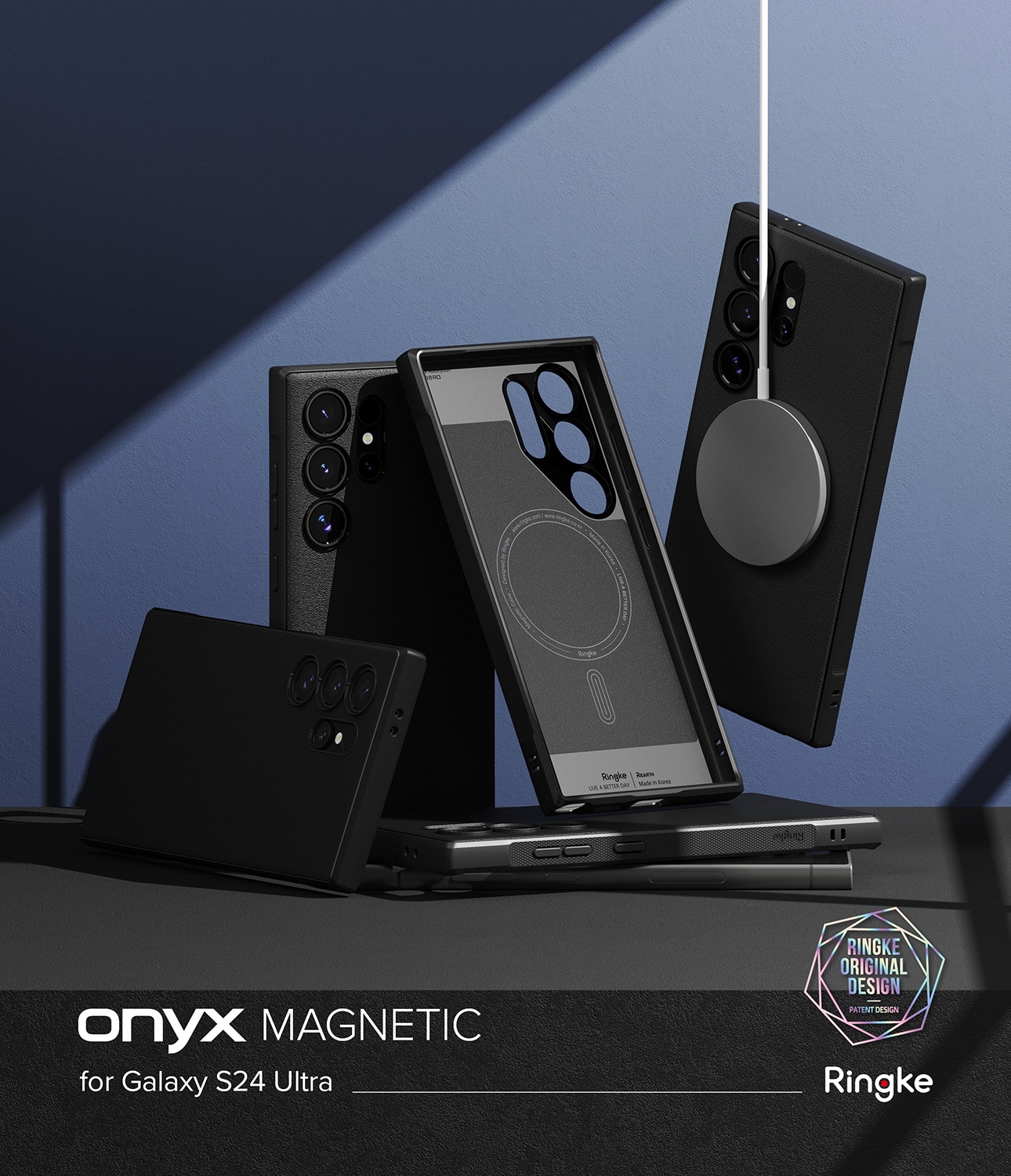 Coque Onyx Magnetic Samsung Galaxy S24 Ultra, Black