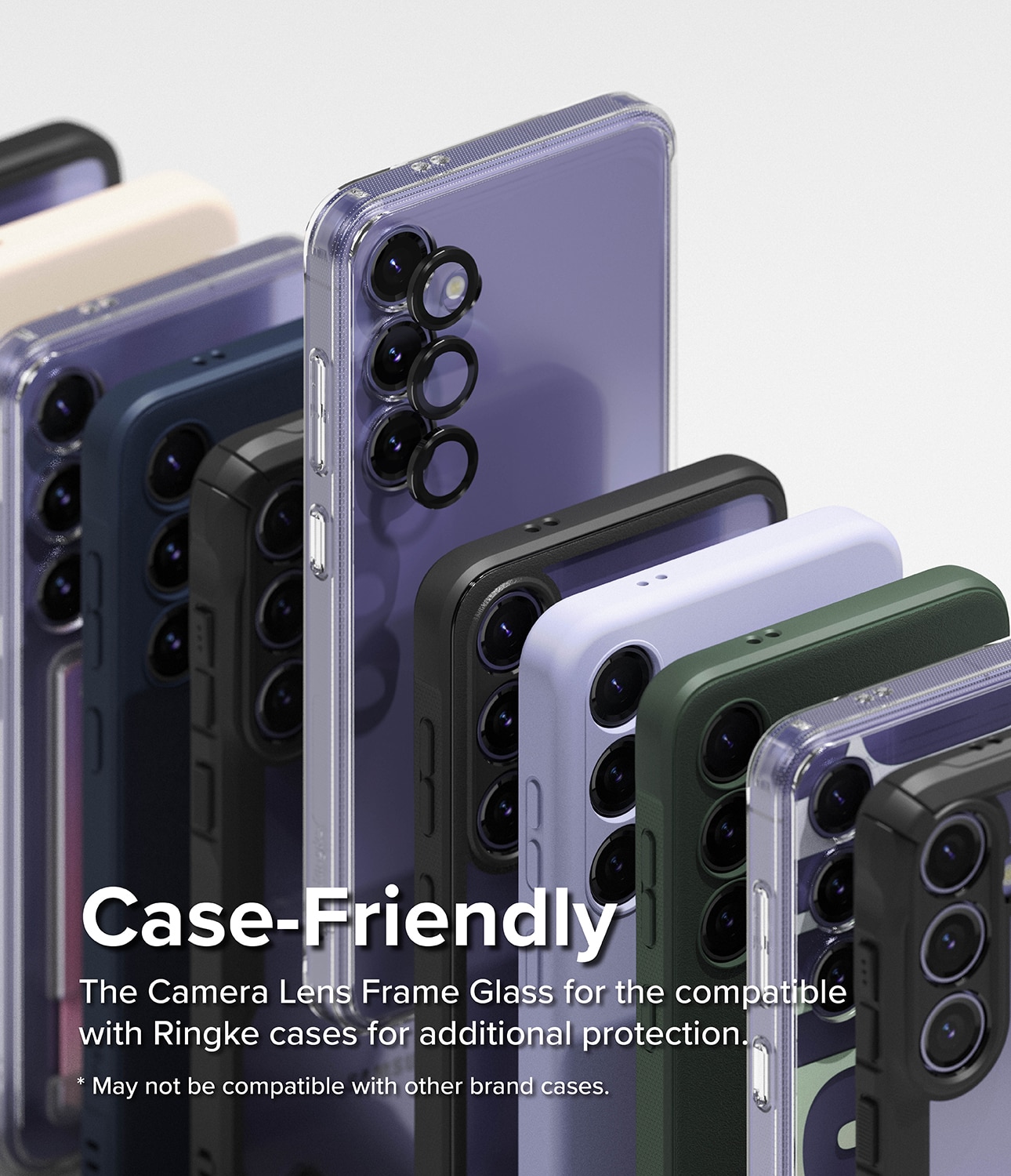 Camera Lens Frame Glass Samsung Galaxy S24 Noir