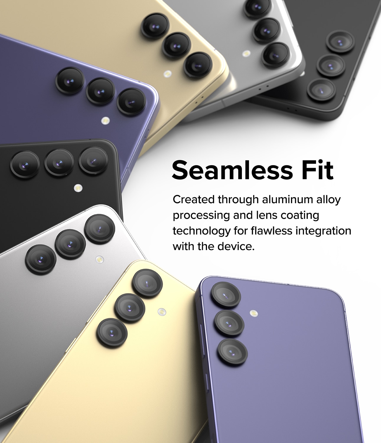 Camera Lens Frame Glass Samsung Galaxy S24 Plus Noir