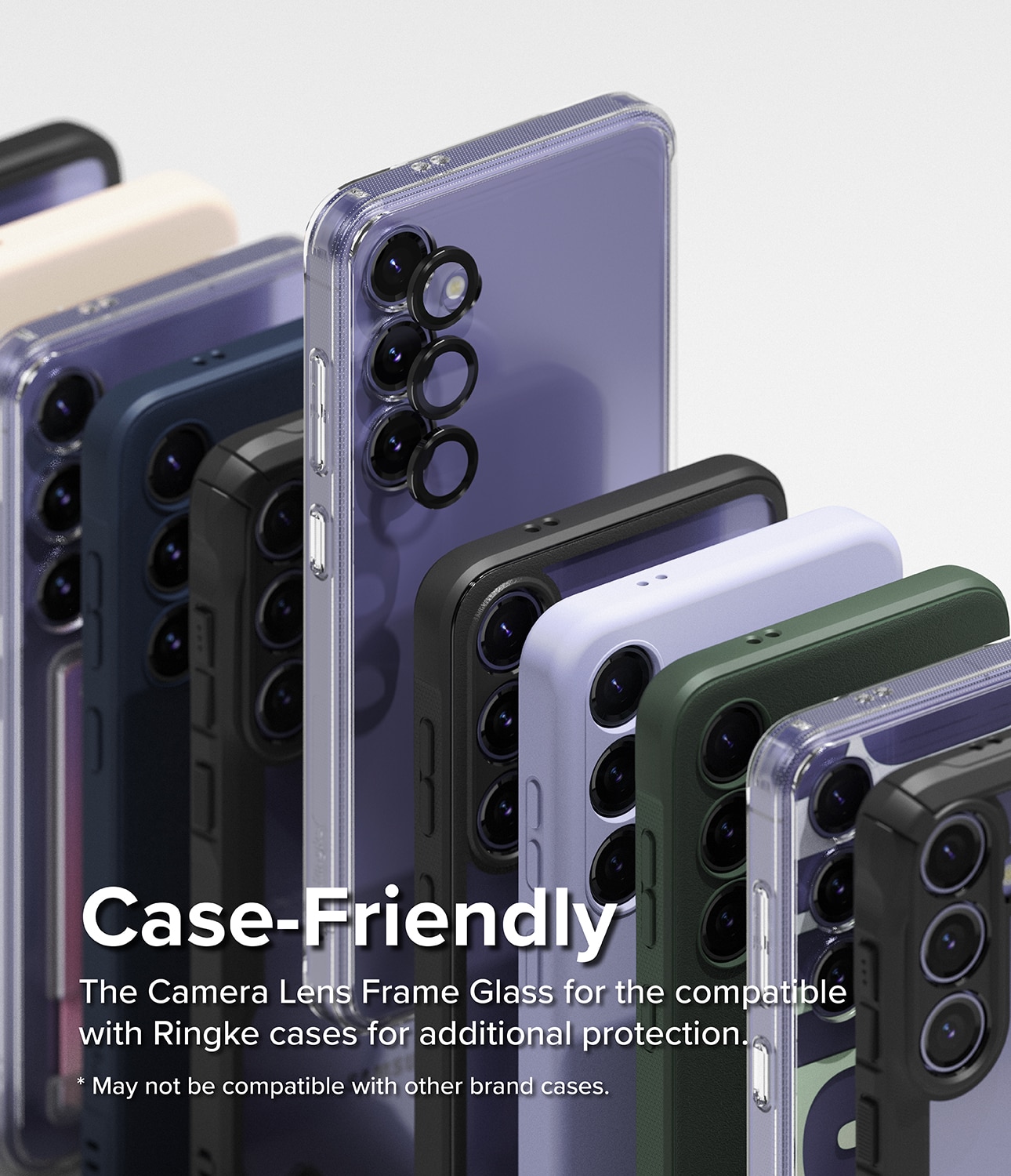 Camera Lens Frame Glass Samsung Galaxy S24 Plus Noir