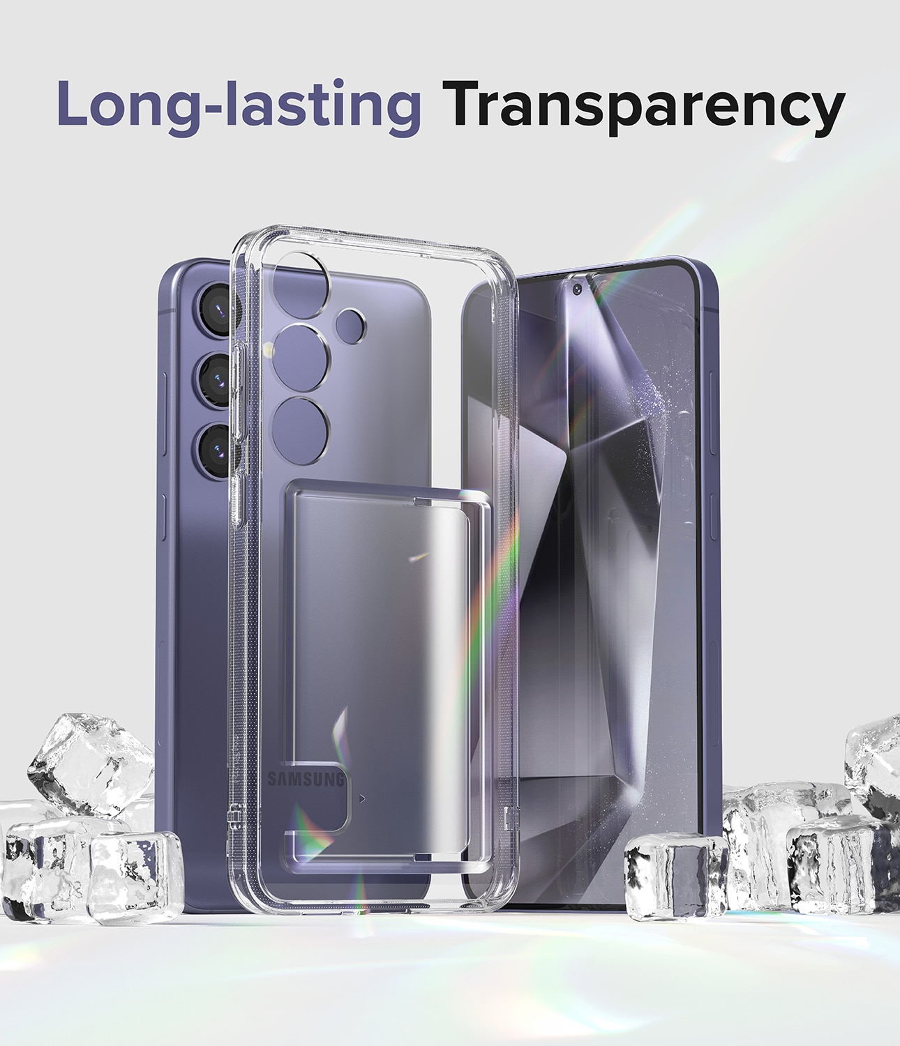 Coque Fusion Card Samsung Galaxy S24, transparent