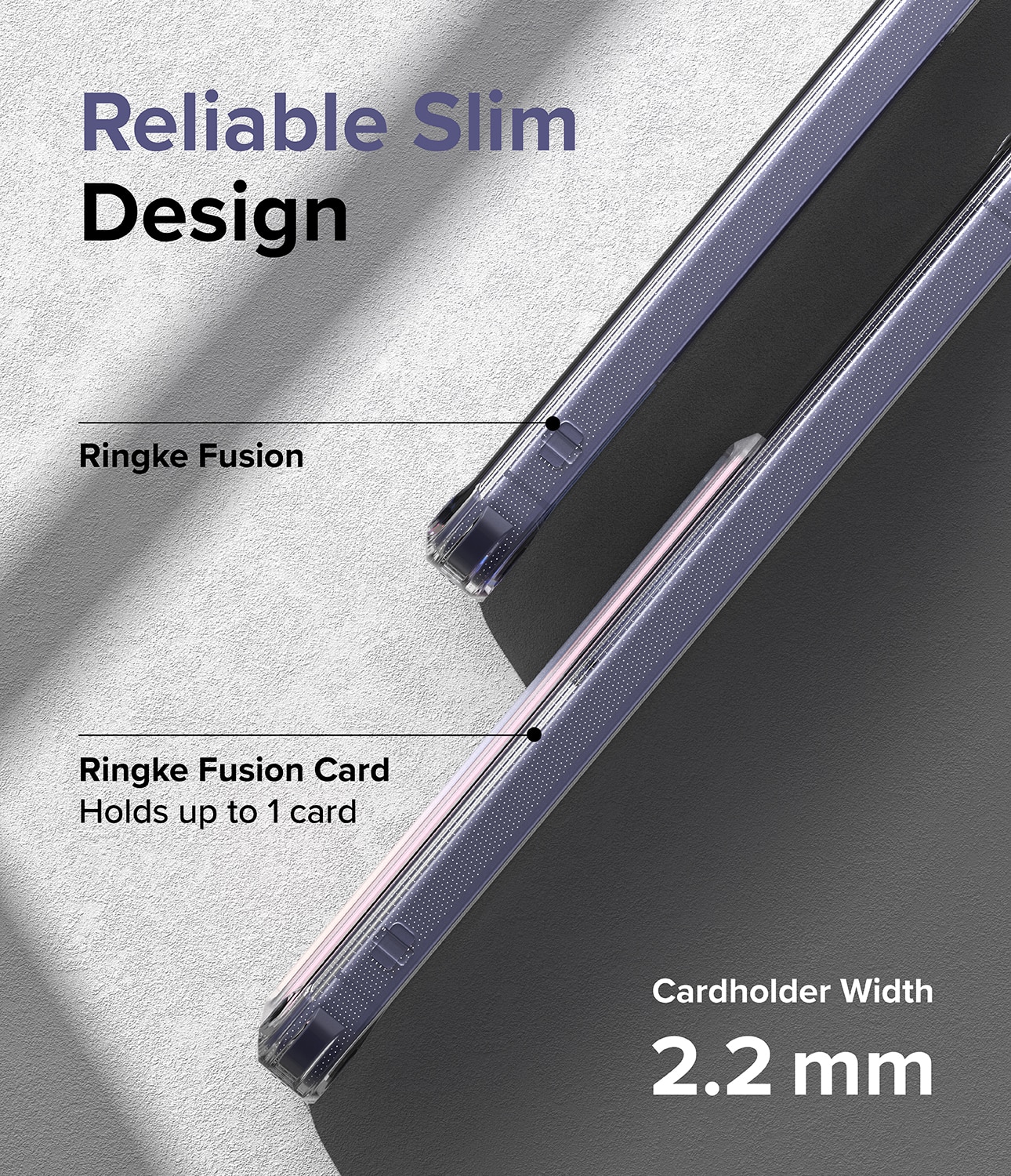 Coque Fusion Card Samsung Galaxy S24 Plus, transparent