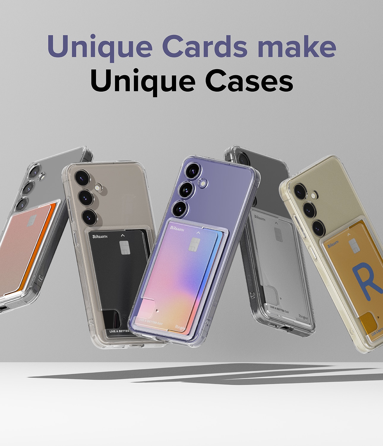 Coque Fusion Card Samsung Galaxy S24, transparent