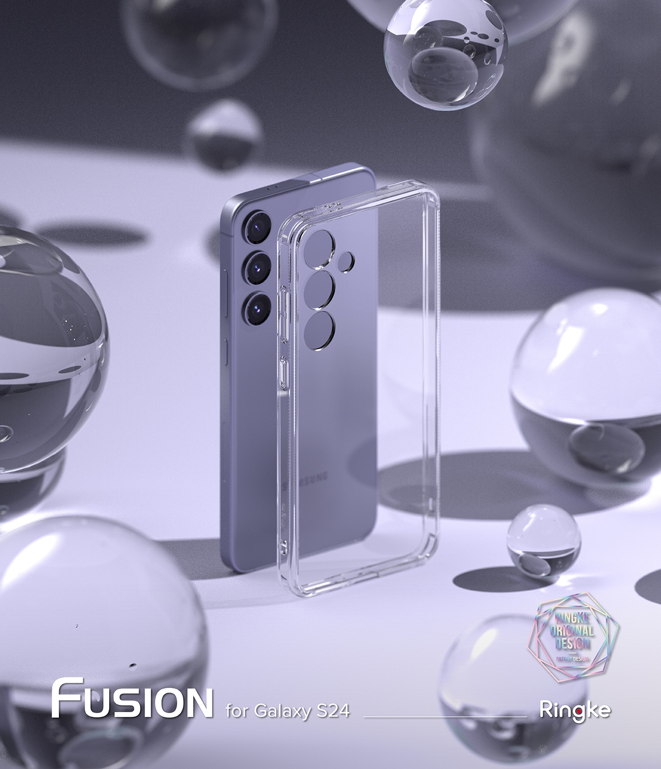 Coque Fusion Samsung Galaxy S24 Plus, Transparent