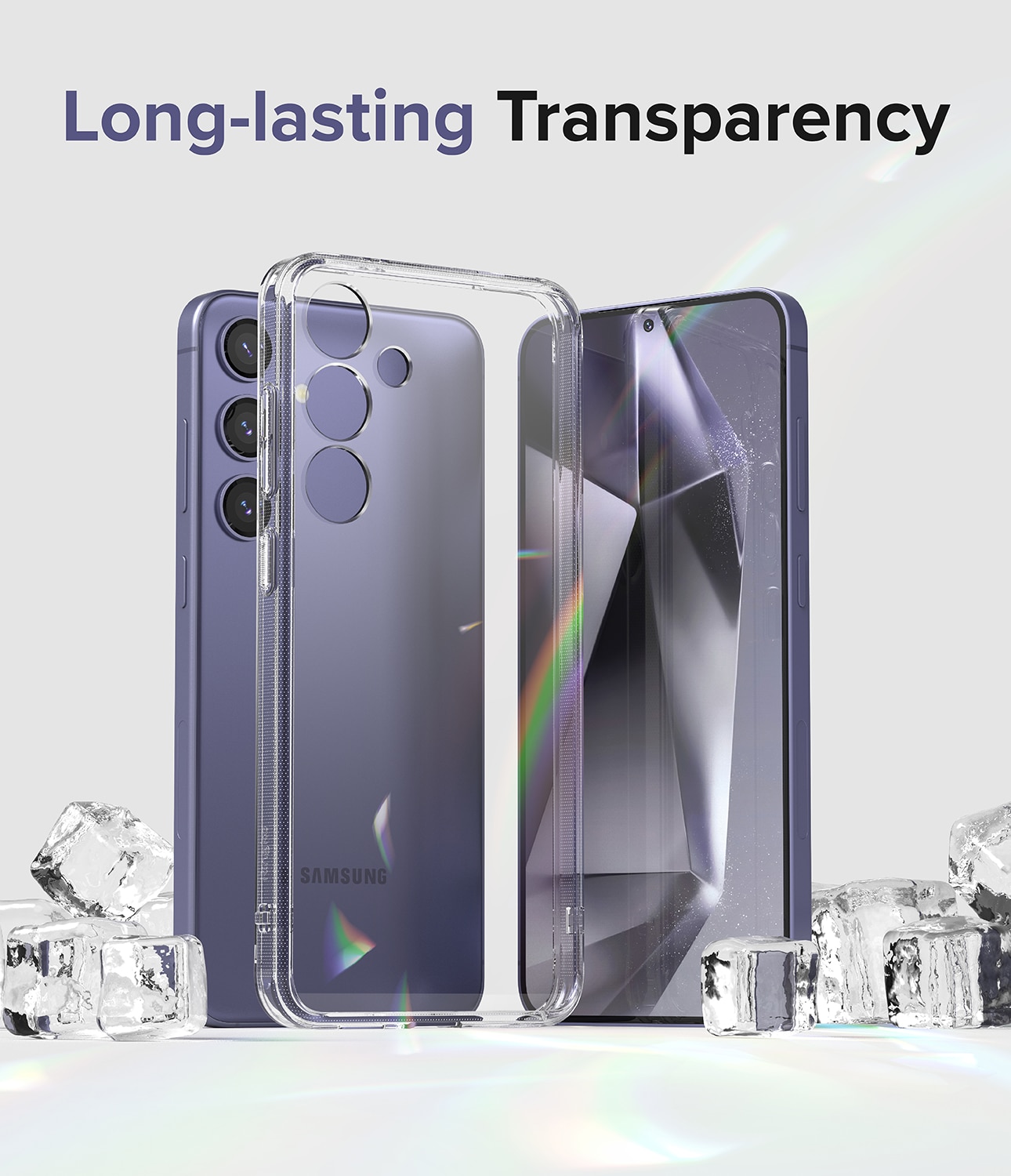 Coque Fusion Samsung Galaxy S24 Plus, Transparent