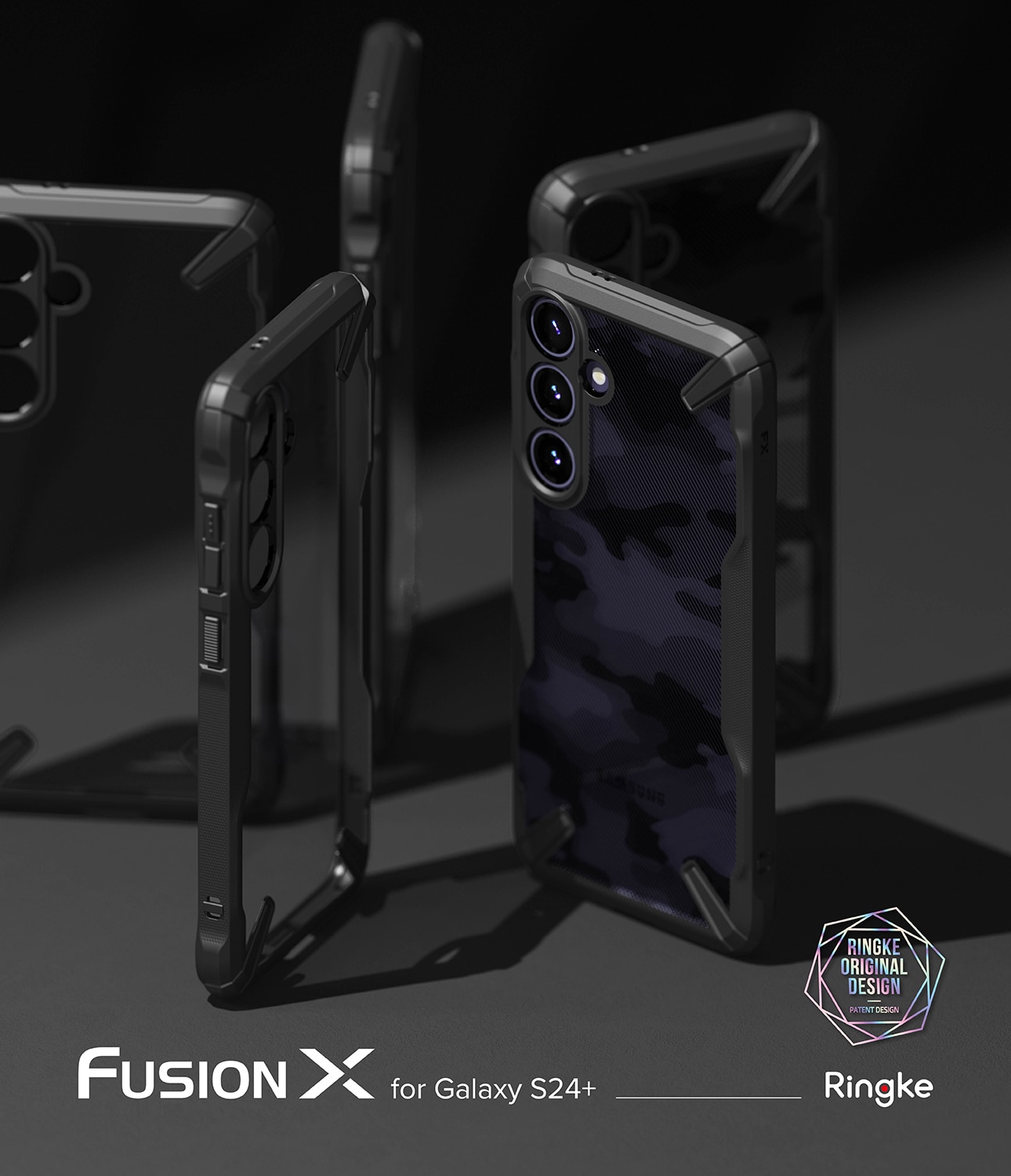 Coque Fusion X Samsung Galaxy S24 Plus, noir