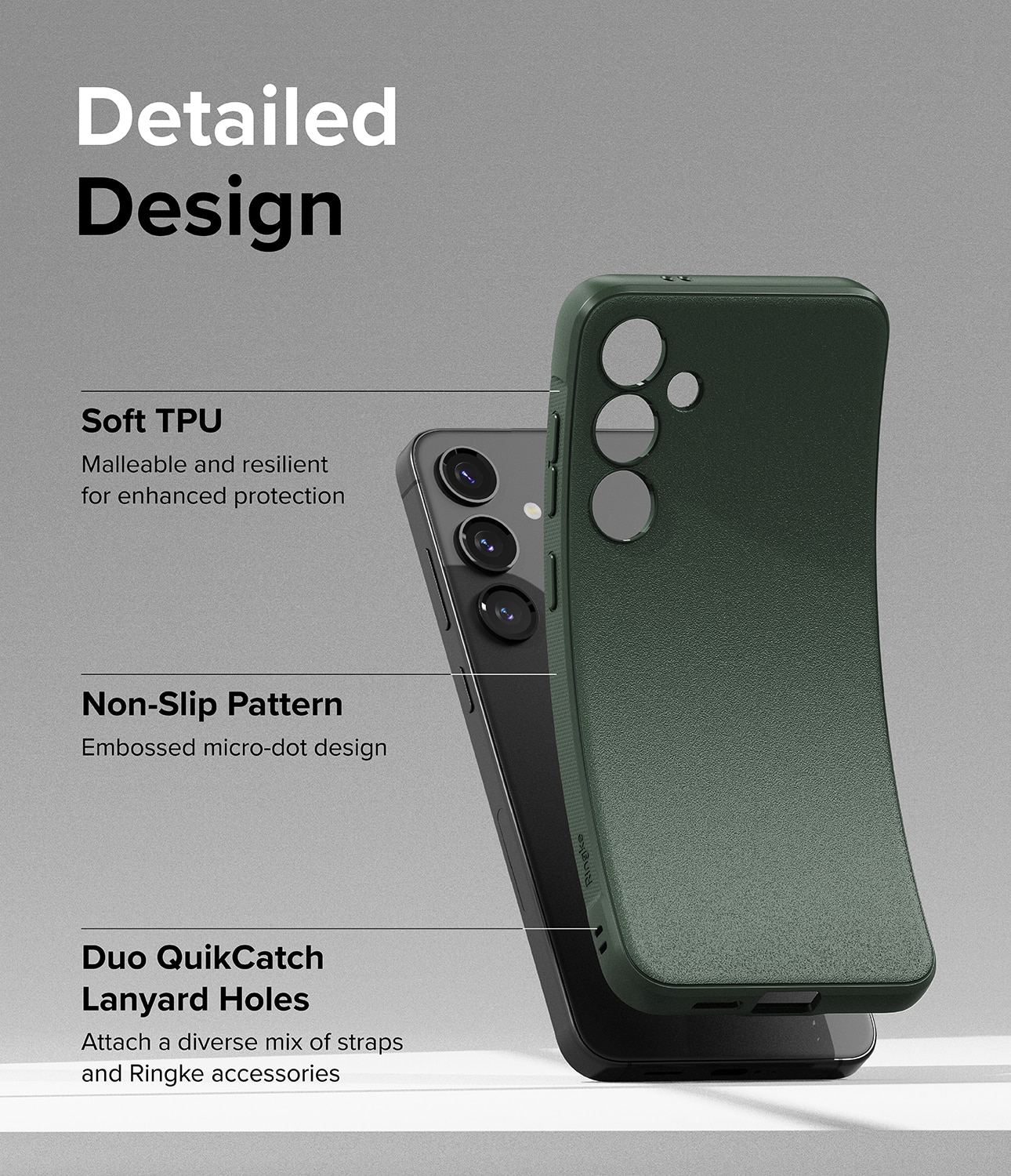 Coque Onyx Samsung Galaxy S24 Plus, Dark Green