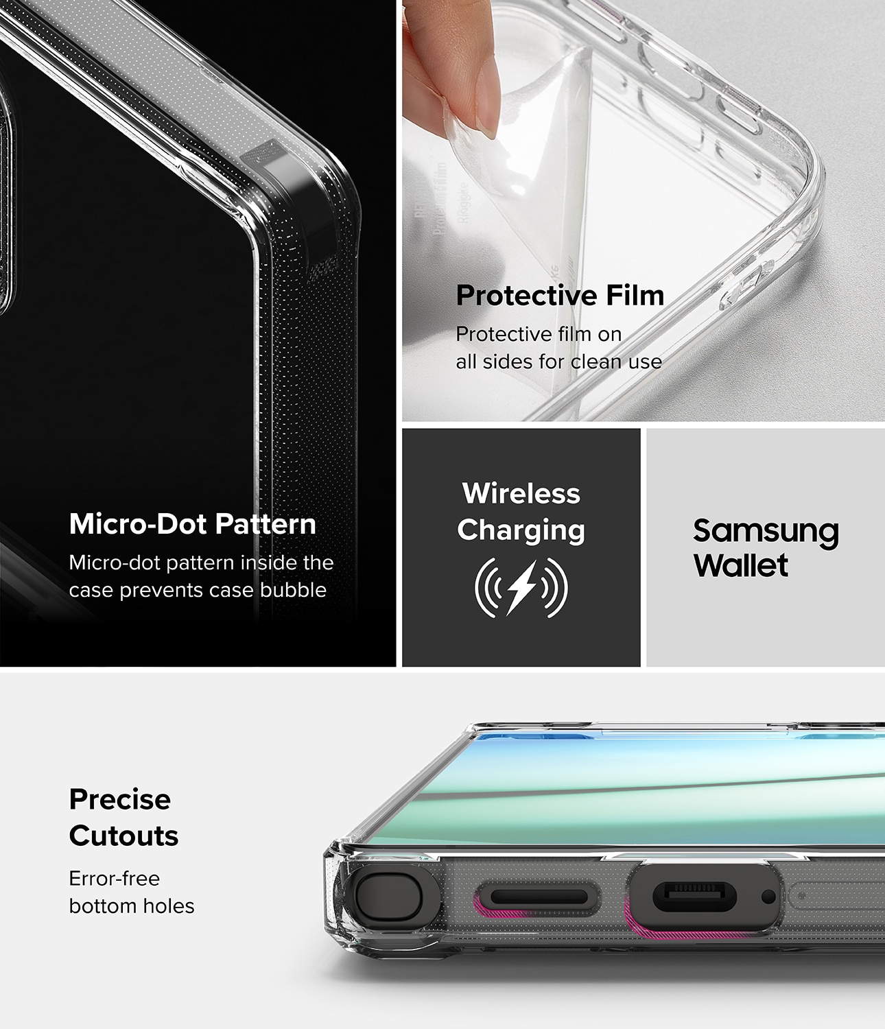 Coque Fusion Card Samsung Galaxy S25 Ultra, transparent