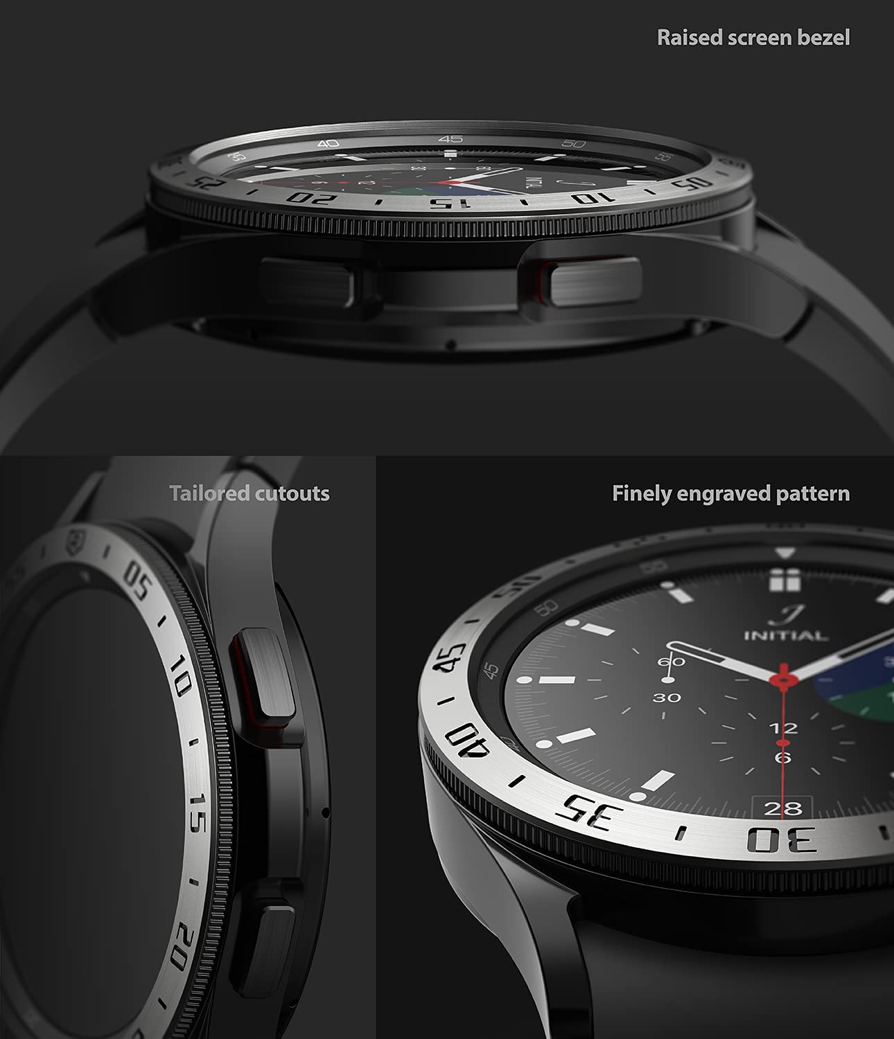 Bezel Styling Samsung Galaxy Watch 4 Classic 46mm Argent