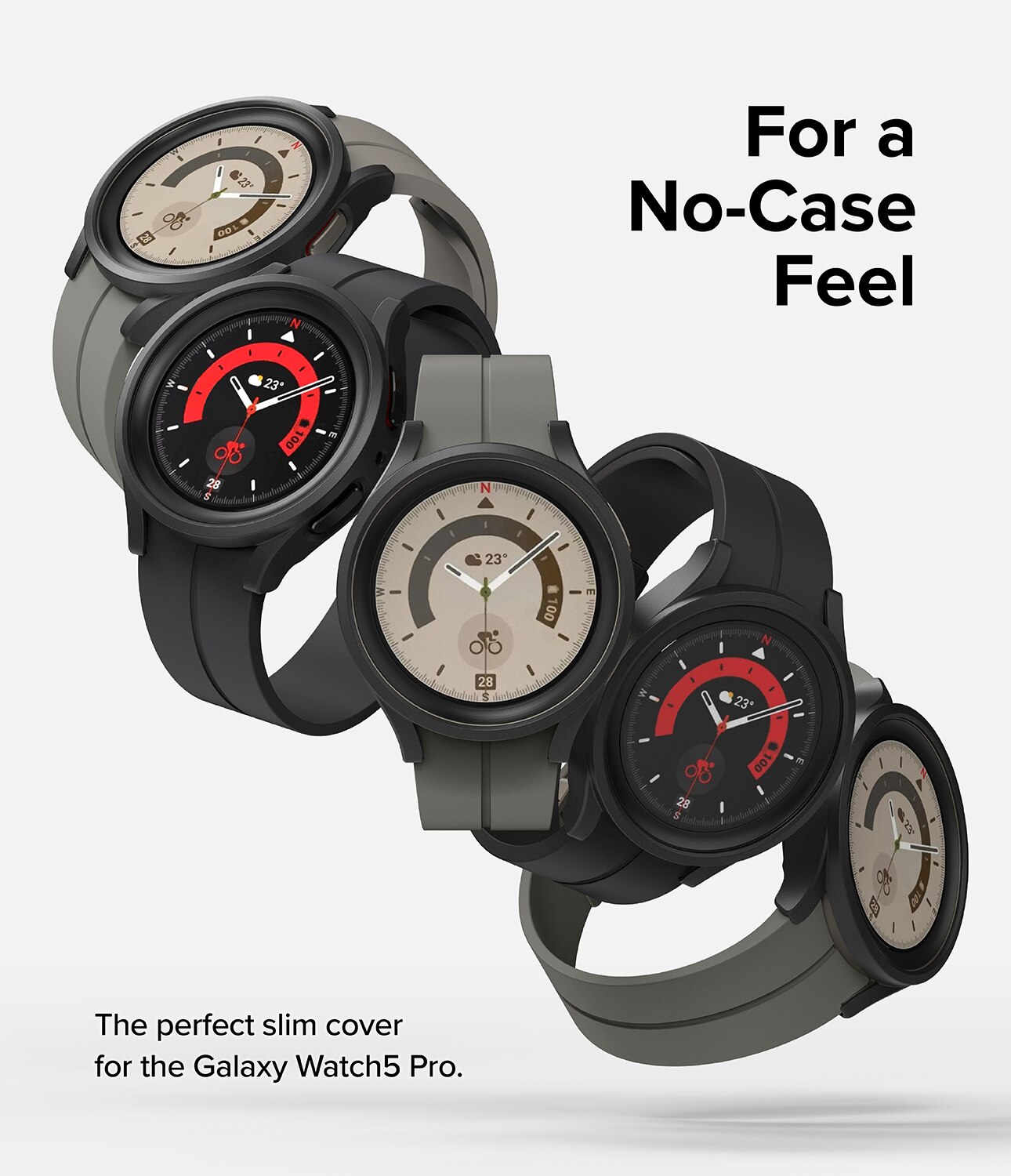 Coque Slim (2 pièces) Samsung Galaxy Watch 5 Pro 45mm, Multi-couleur / motif