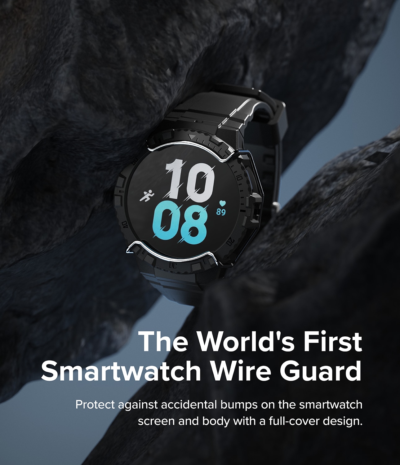 Fusion-X Guard Case+Band Samsung Galaxy Watch 4 44mm, Black