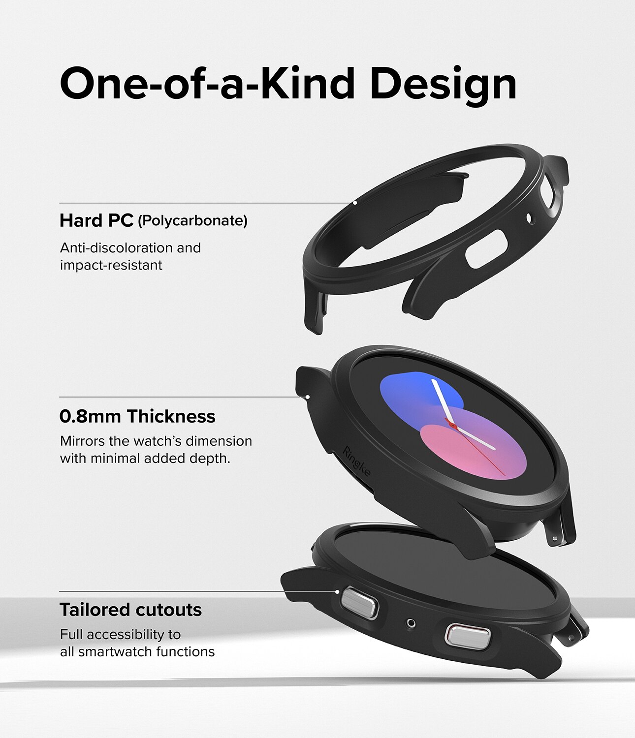 Coque Slim (2 pièces) Samsung Galaxy Watch 5 44mm, Multi-couleur / motif