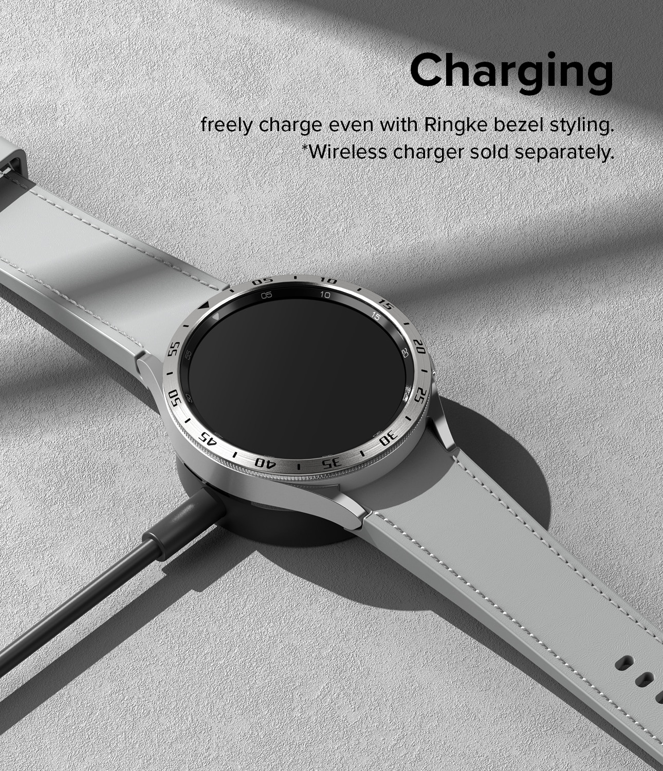 Bezel Styling Samsung Galaxy Watch 6 Classic 43mm, argent