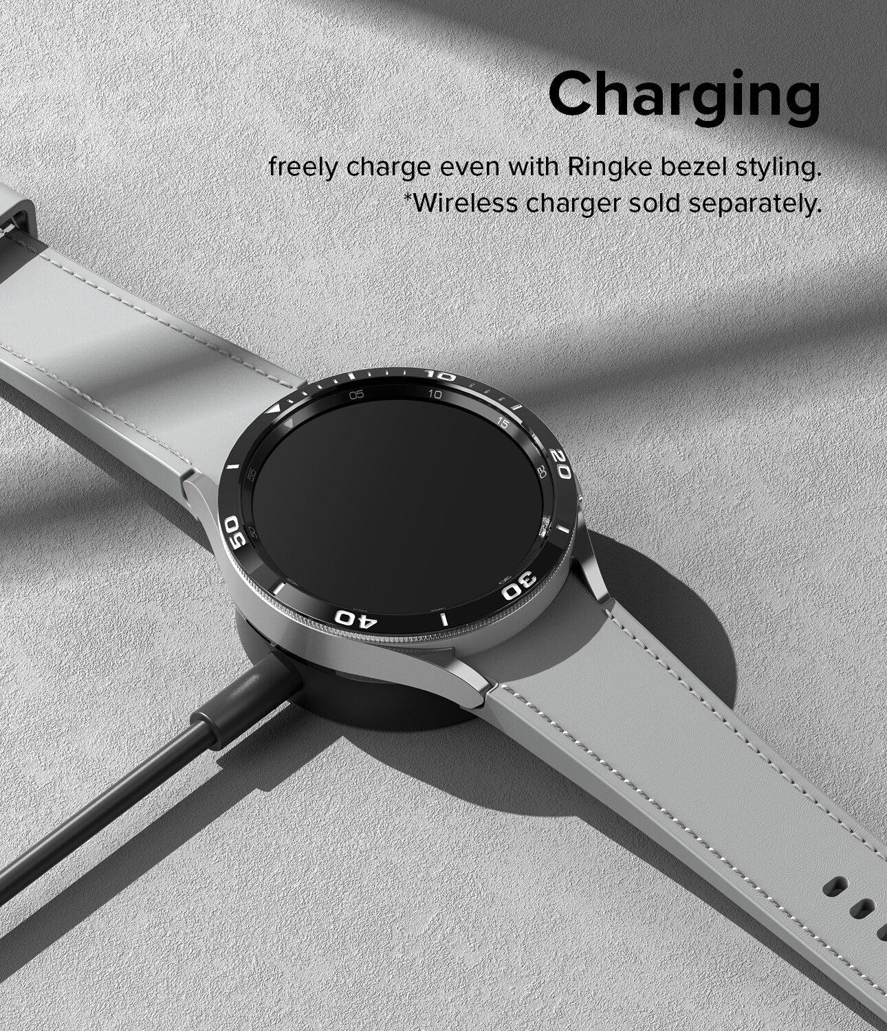 Bezel Styling Samsung Galaxy Watch 6 Classic 43mm, noir