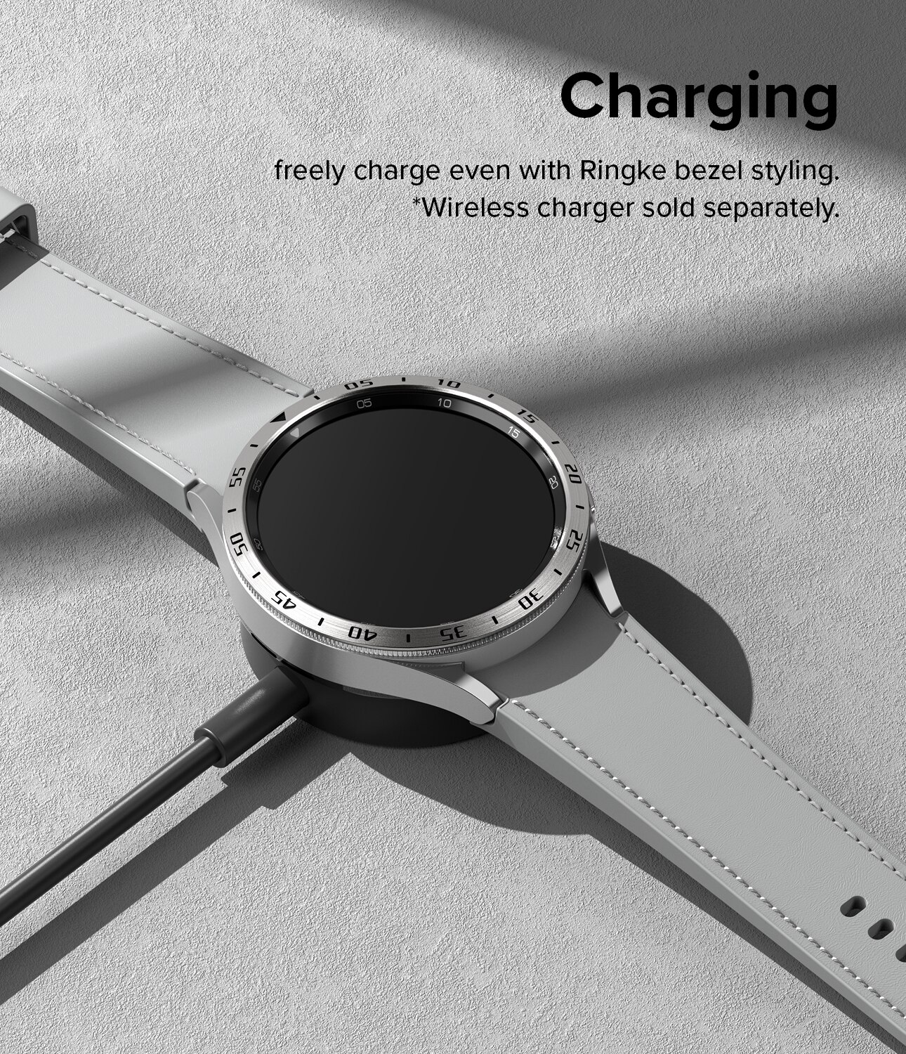 Bezel Styling Samsung Galaxy Watch 6 Classic 47mm, argent