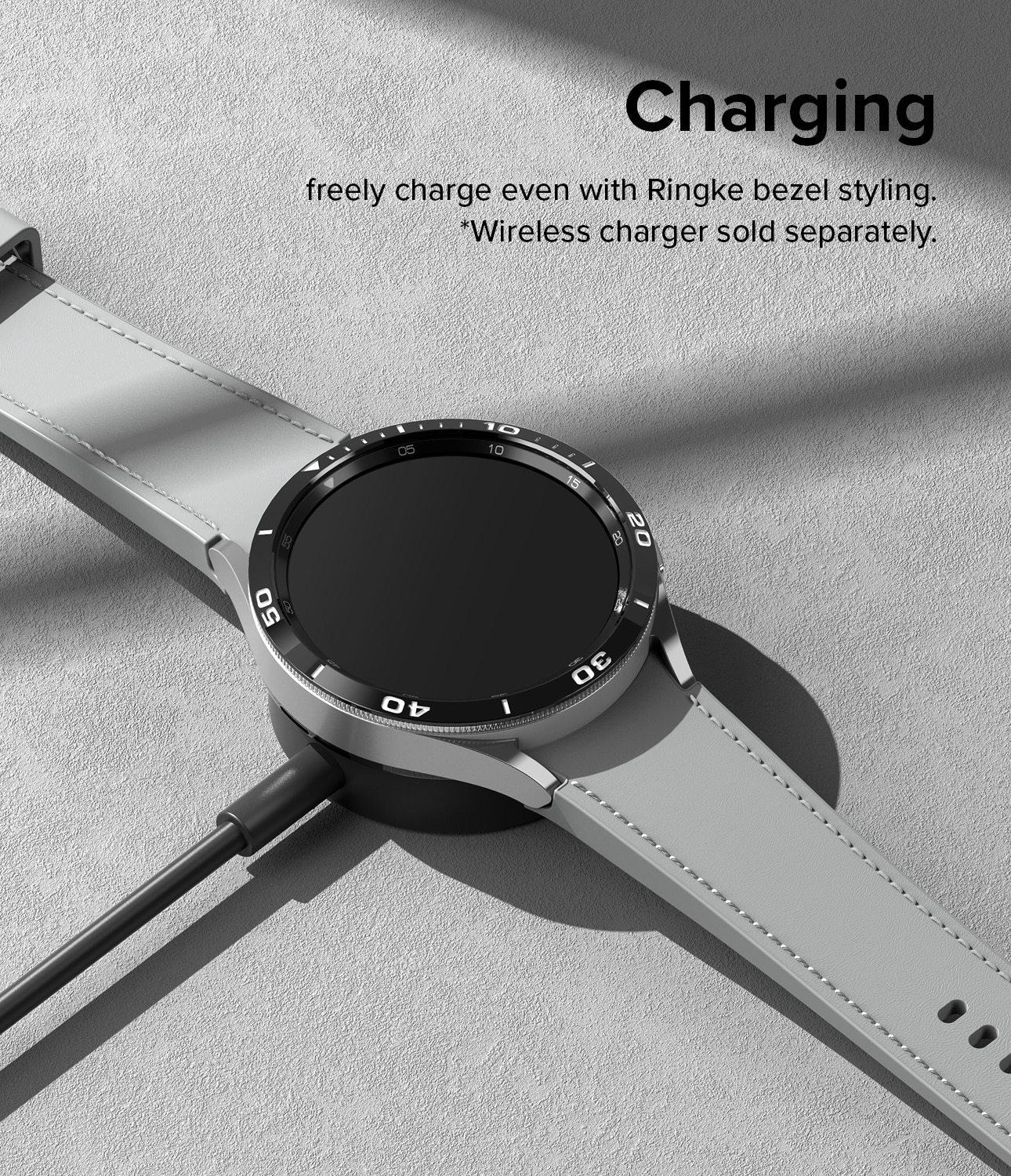 Bezel Styling Samsung Galaxy Watch 6 Classic 47mm, noir