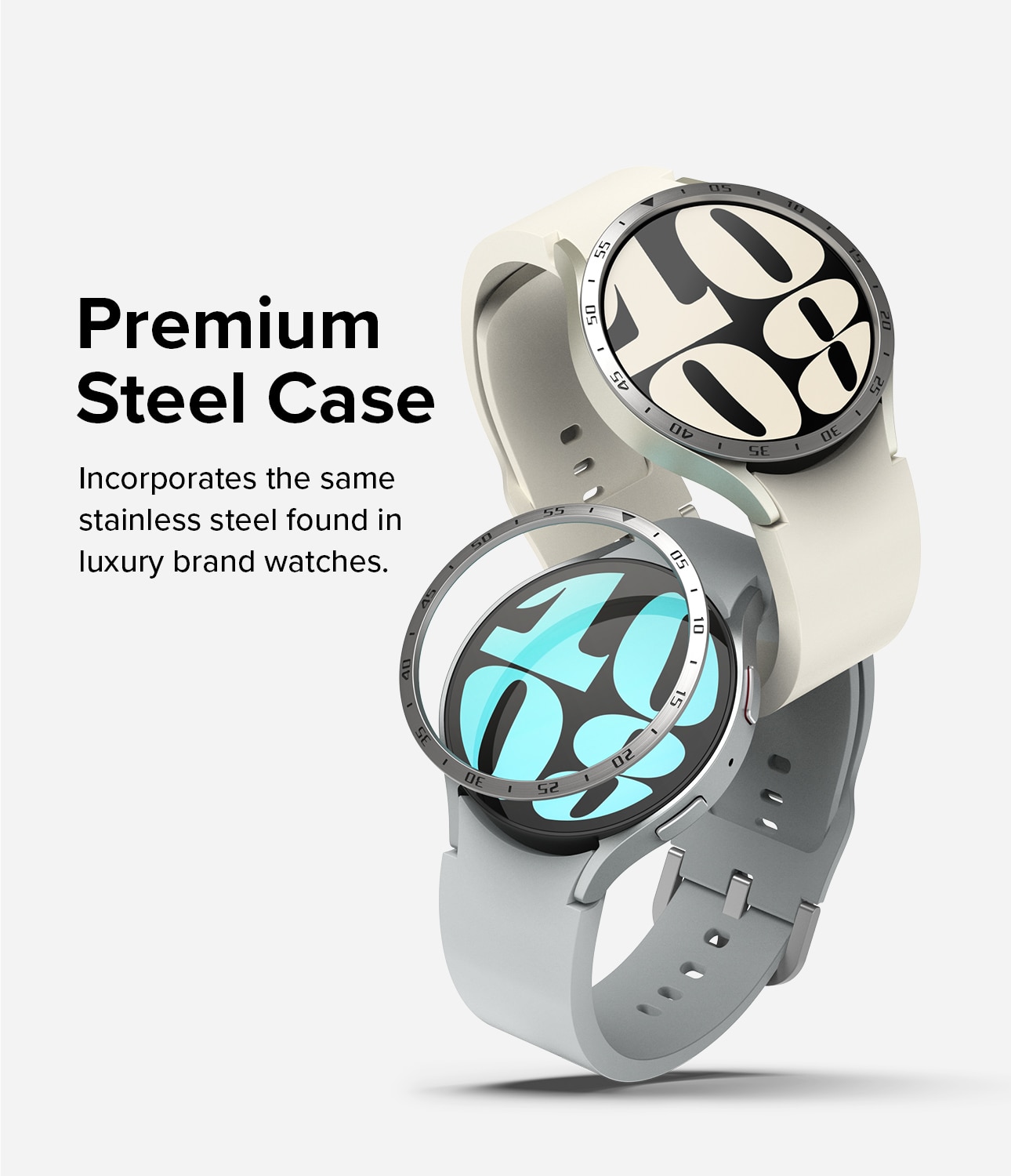 Bezel Styling Samsung Galaxy Watch 6 44mm, argent